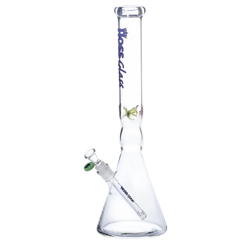 18" 5mm Hoss Glass Pinched Beaker