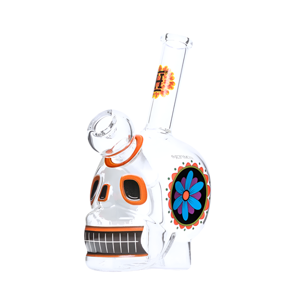 6.1" Hemper Dia De Los Muertos Skull Bong