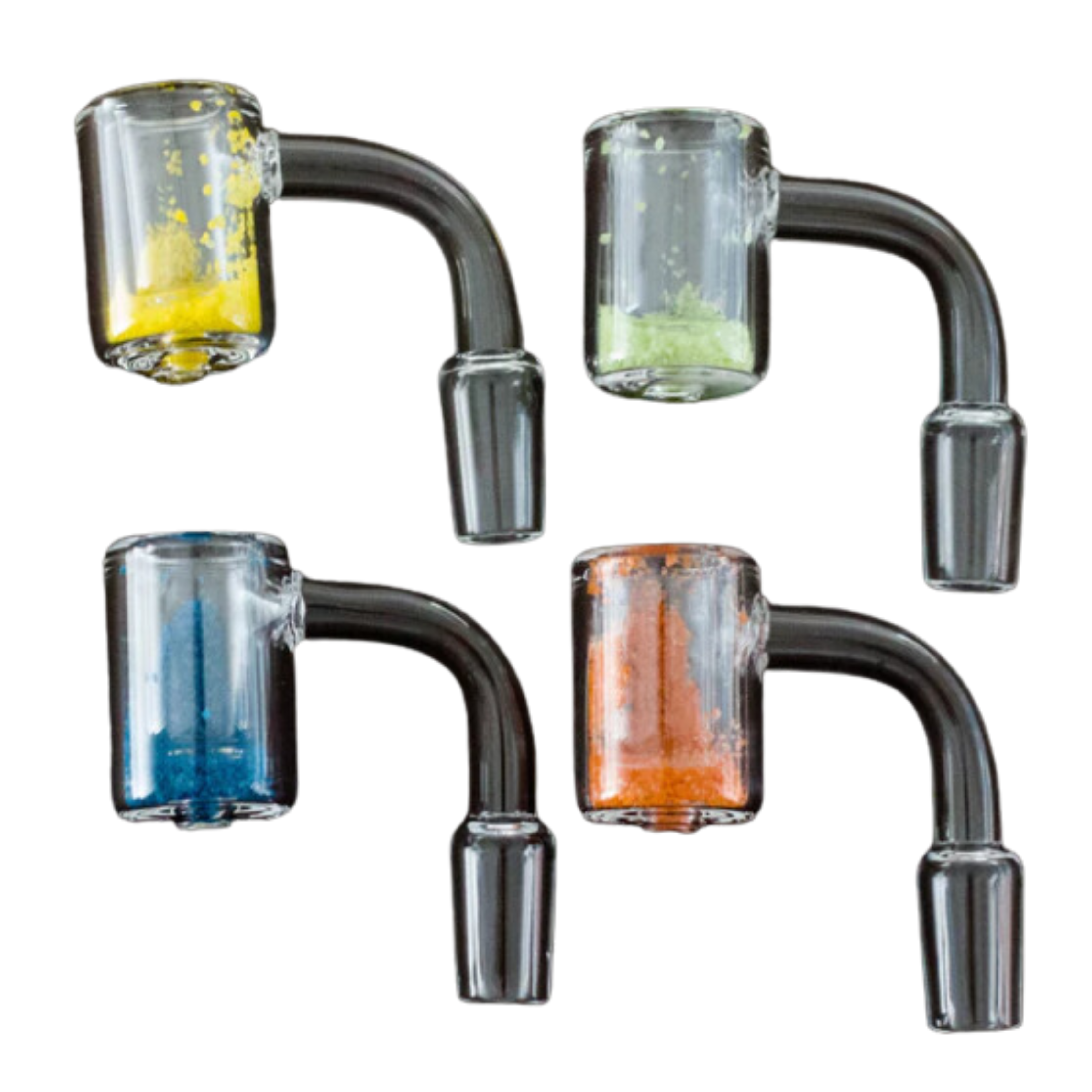 O RUKIOO Male 90-Degree Colour Changing Thermal Quartz Banger, 14mm