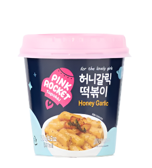 YOUNGPOONG Pink Rocket Honey Garlic Tteokbokki Cup 120g
