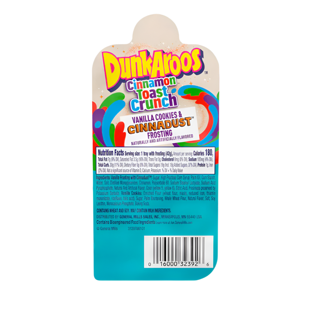 Dunkaroos Cinnamon Toast Crunch Vanilla Cookies & Cinnadust Frosting 28g