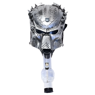 Predator Gas Mask w/ Acrylic Pipe