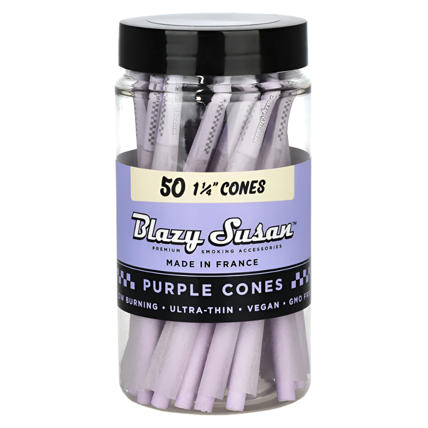 Blazy Susan Purple Pre-Roll Cones, 1 1/4