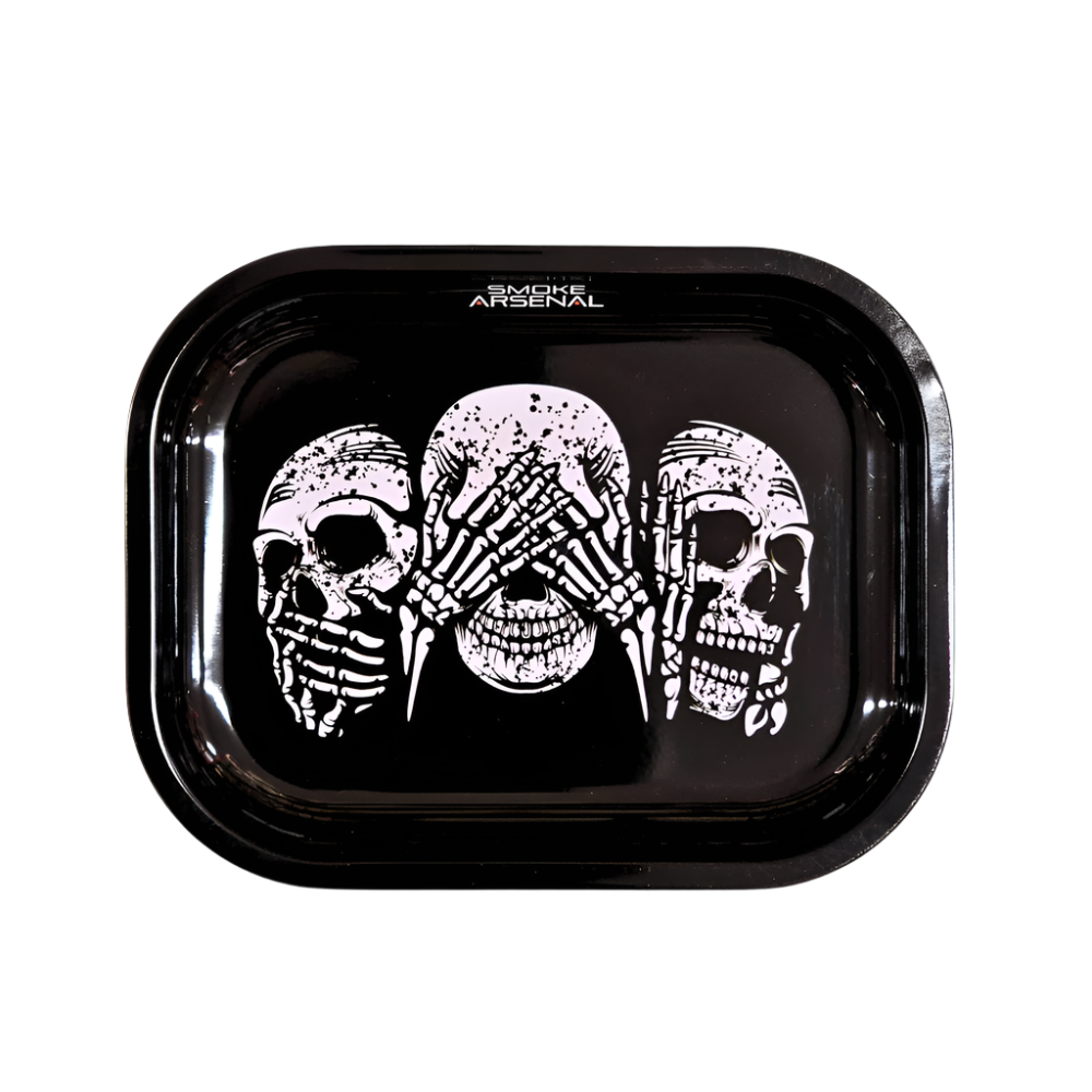 See No Evil Metal Rolling Tray - Small