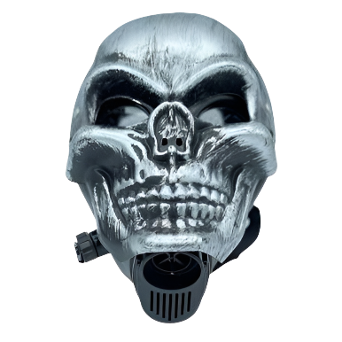 Skull Gas Mask w/ Acrylic Pipe