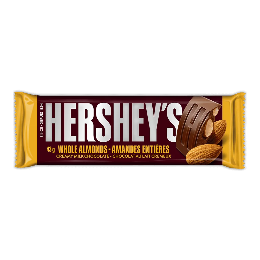 HERSHEY'S Creamy Milk Chocolate with Almonds Candy Bar