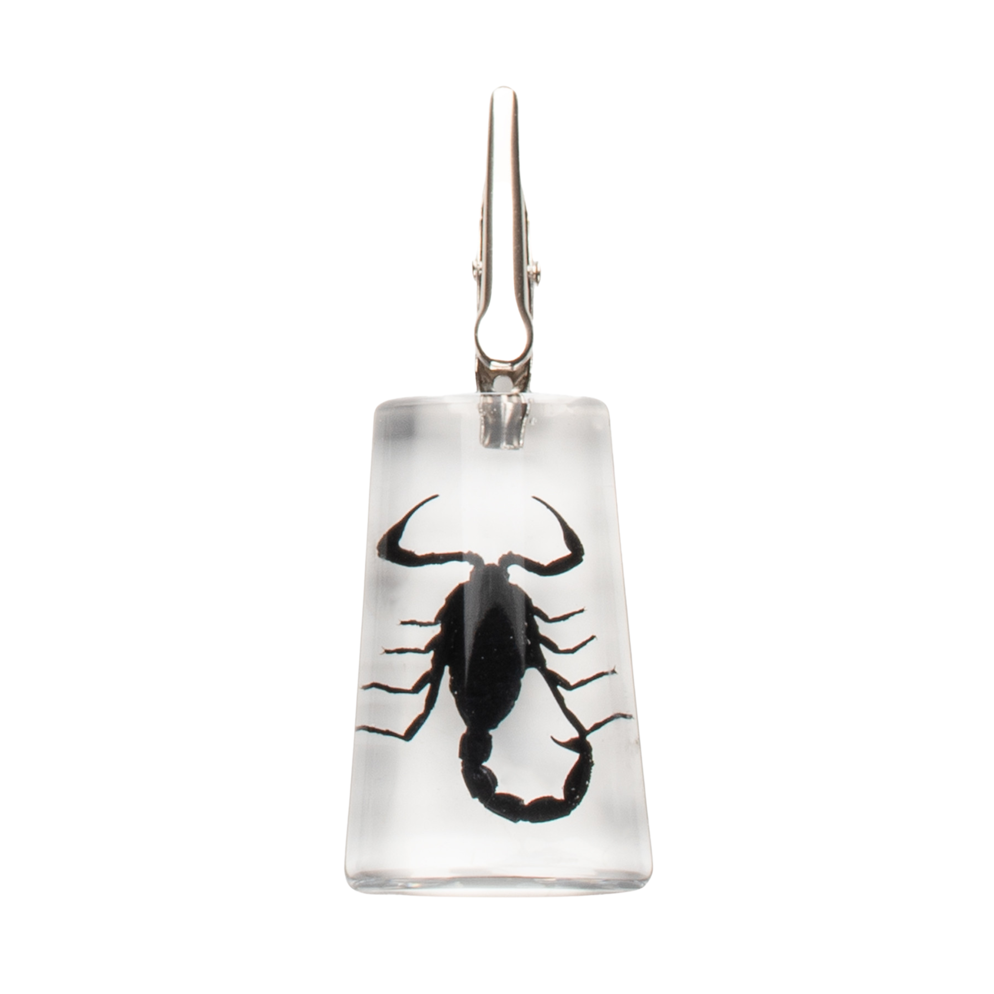 GEAR Premium® Stand-Up Black Scorpion Roach Clip