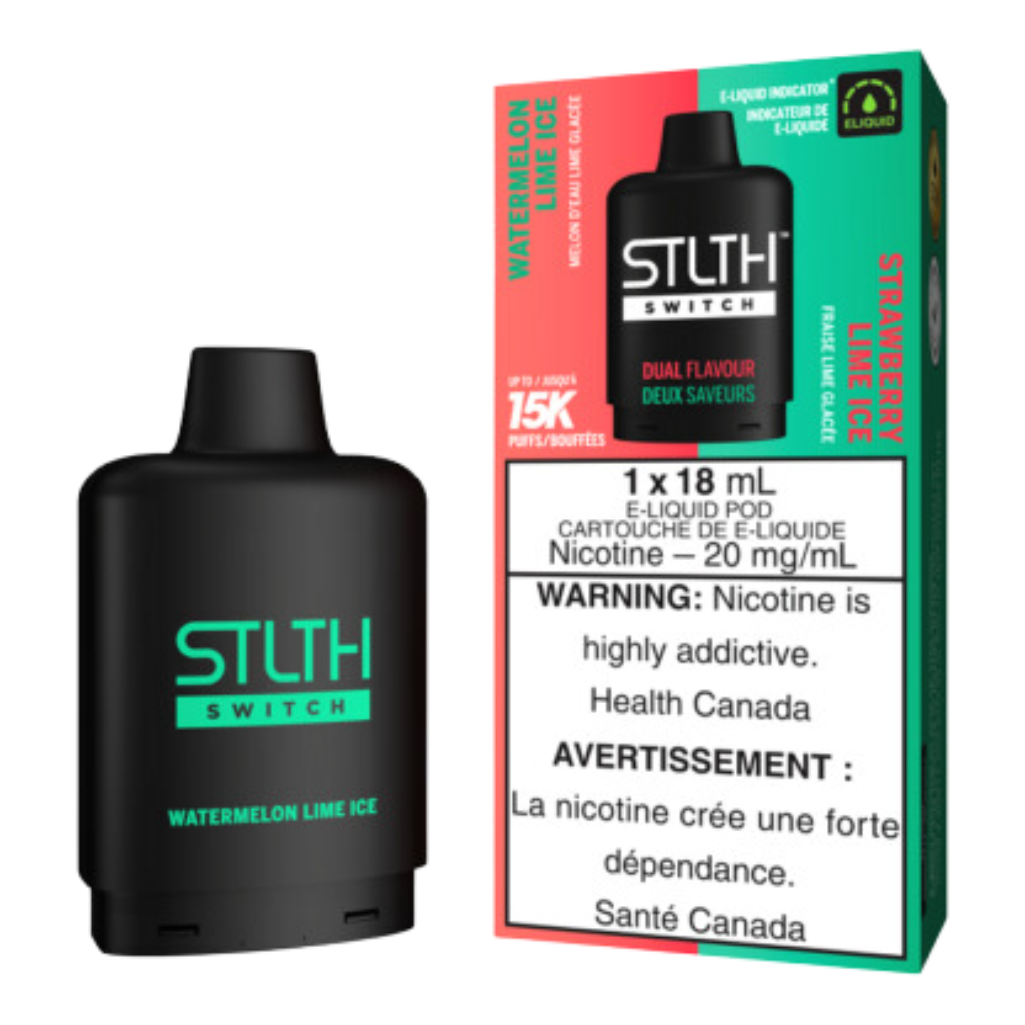 STLTH Switch 15K Dual-Flavour Disposable Vape Pods