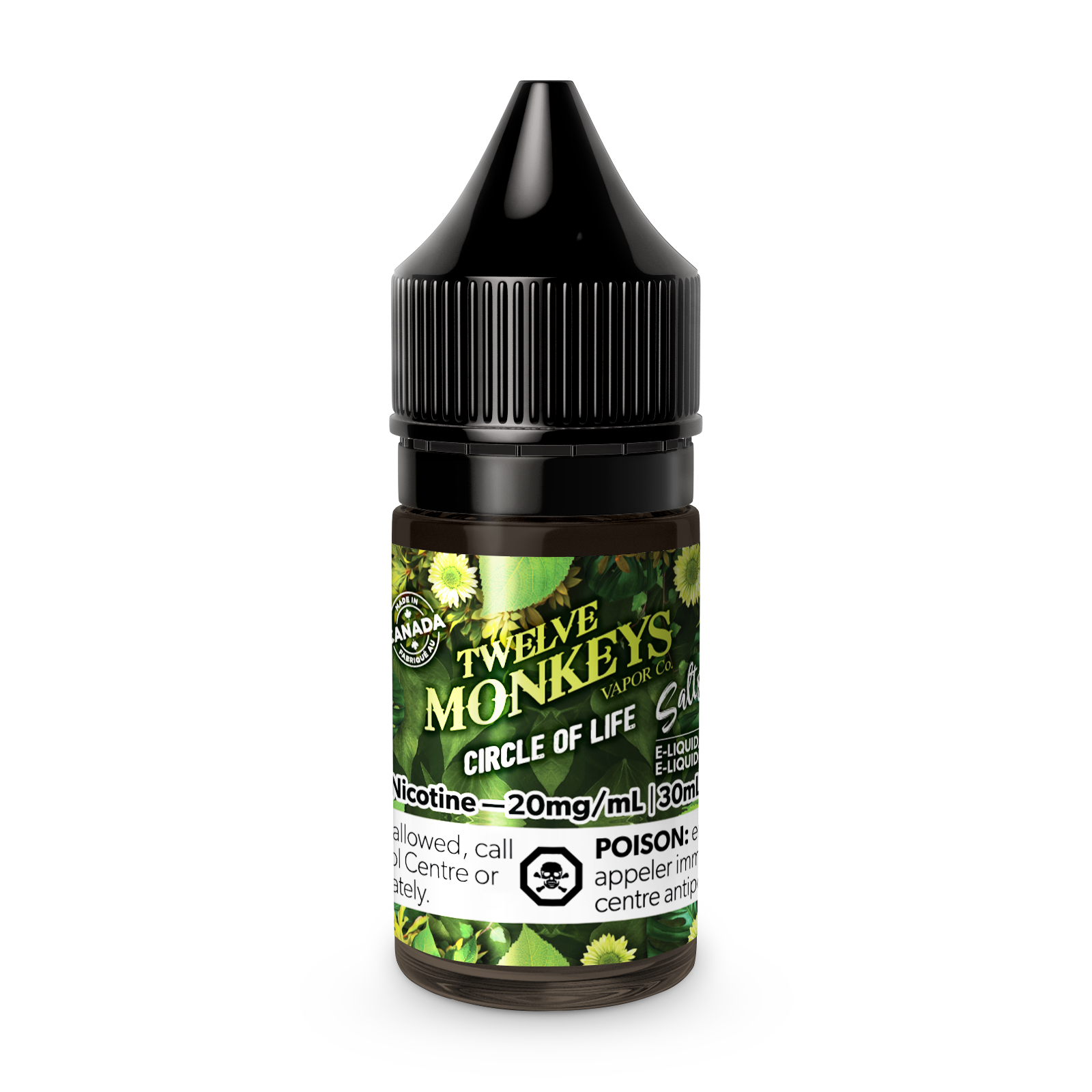 Twelve Monkeys Nic Salts, Vape Juice - 10 or 20mg/mL, 30ml