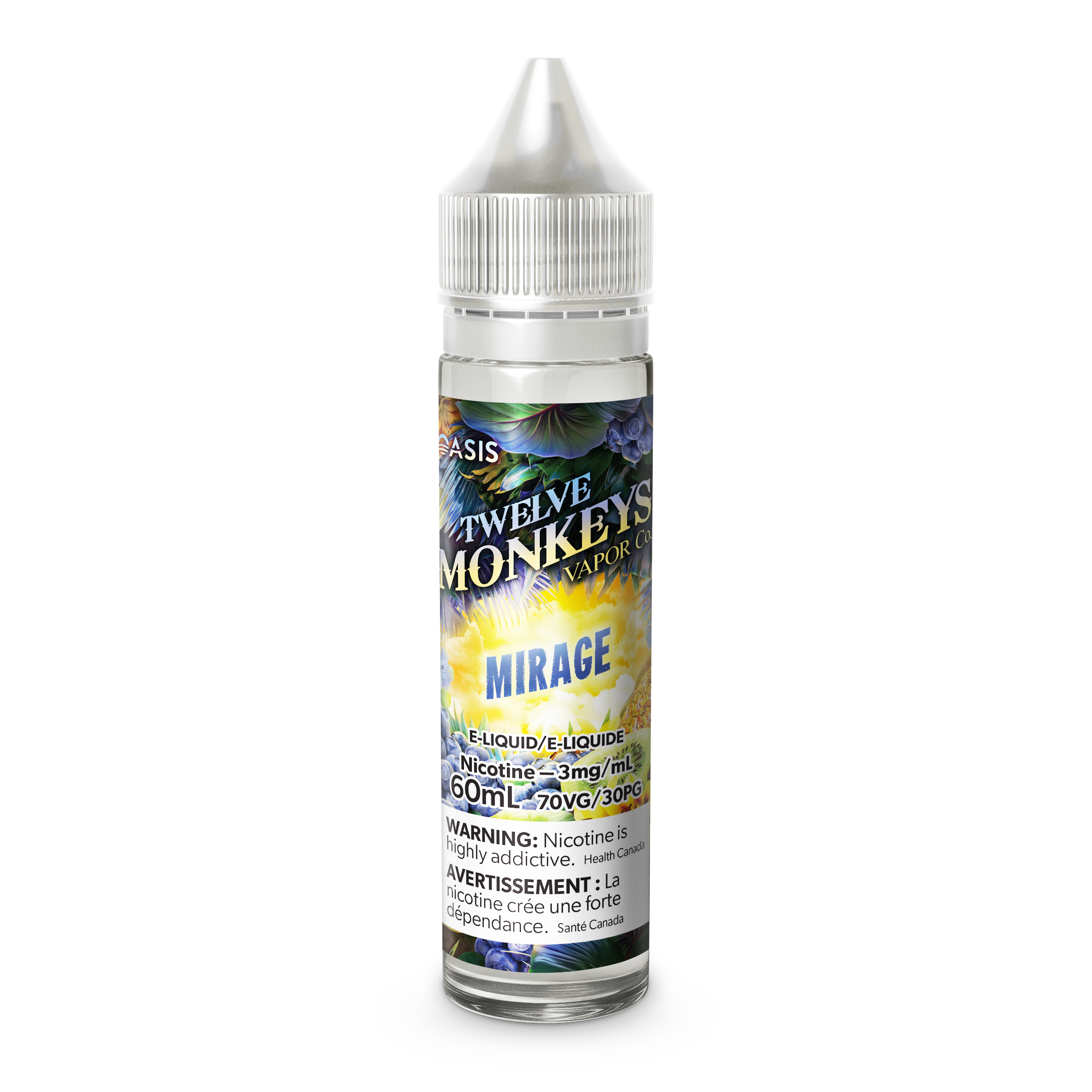 Twelve Monkeys Freebase, Vape Juice - 3 or 6mg/mL, 30ml or 60ml