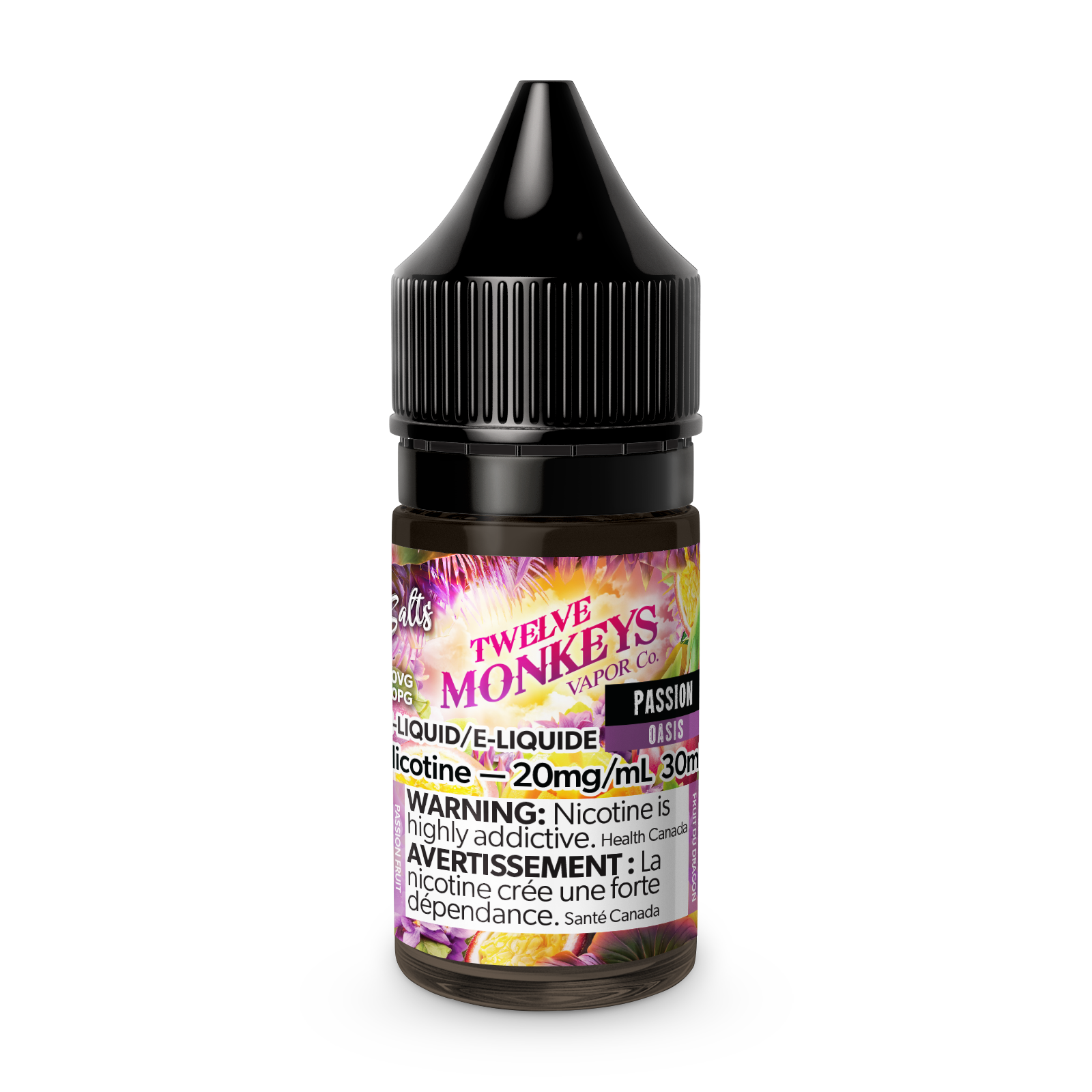 Twelve Monkeys Nic Salts, Vape Juice - 10 or 20mg/mL, 30ml