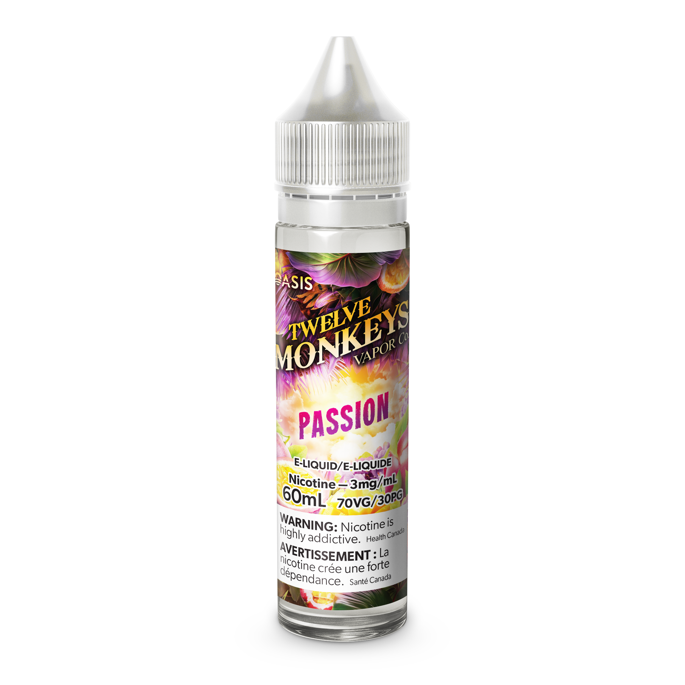 Twelve Monkeys Freebase, Vape Juice - 3 or 6mg/mL, 30ml or 60ml