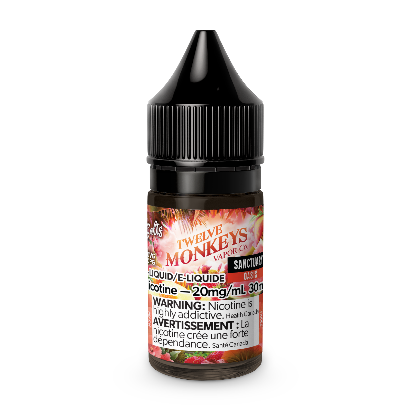 Twelve Monkeys Nic Salts, Vape Juice - 10 or 20mg/mL, 30ml