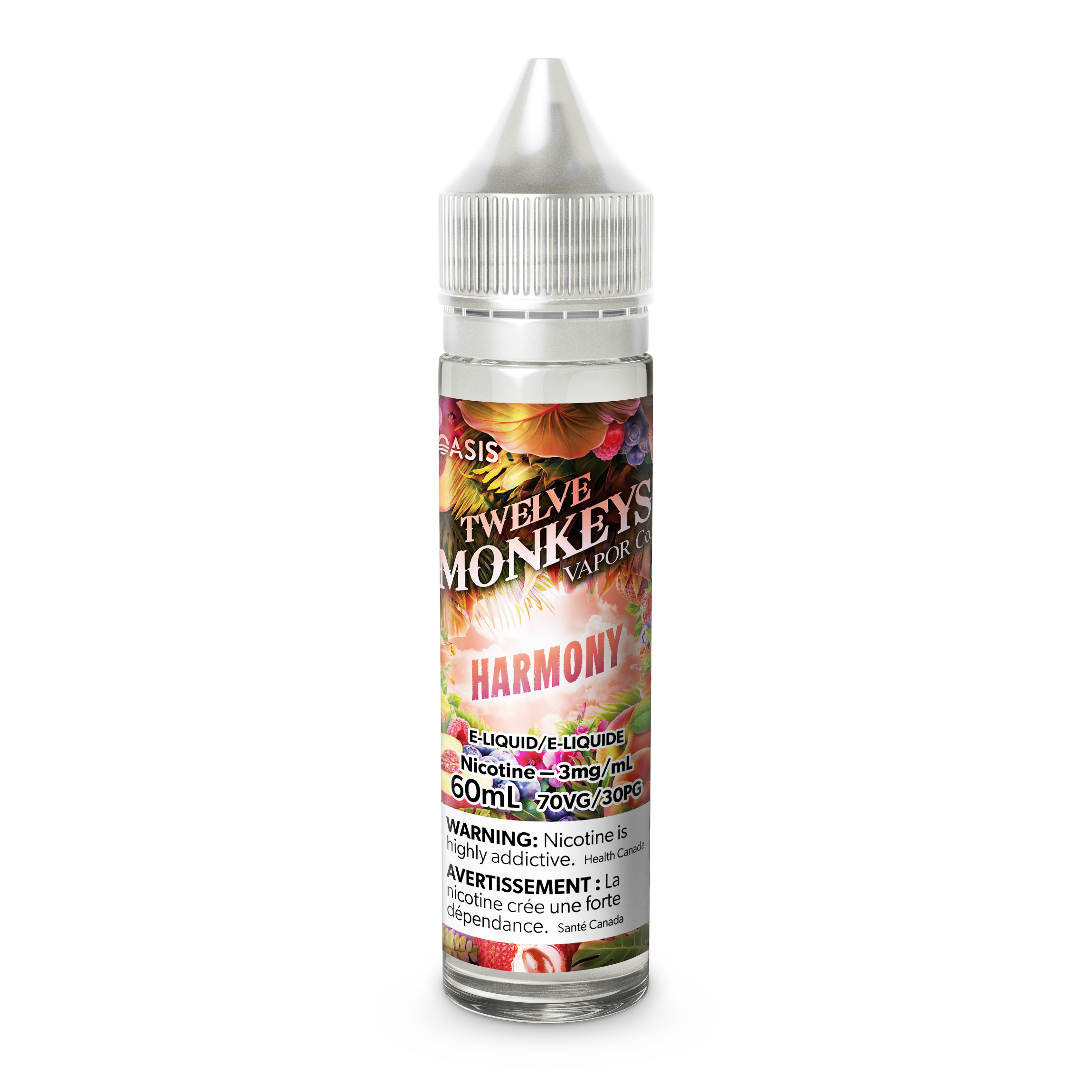 Twelve Monkeys Freebase, Vape Juice - 3 or 6mg/mL, 30ml or 60ml