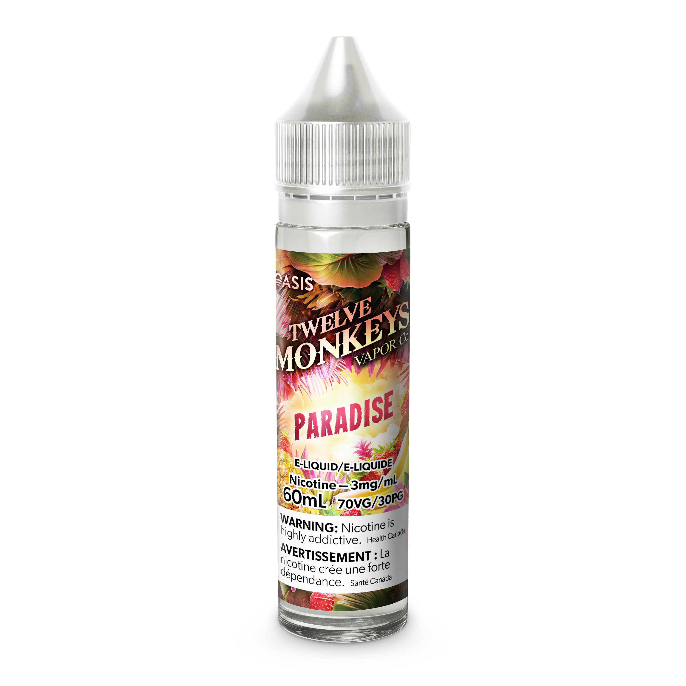 Twelve Monkeys Freebase, Vape Juice - 3 or 6mg/mL, 30ml or 60ml