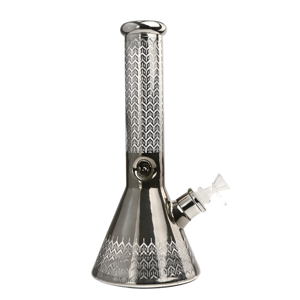 12" 7mm Infinity Loop Glass Bong