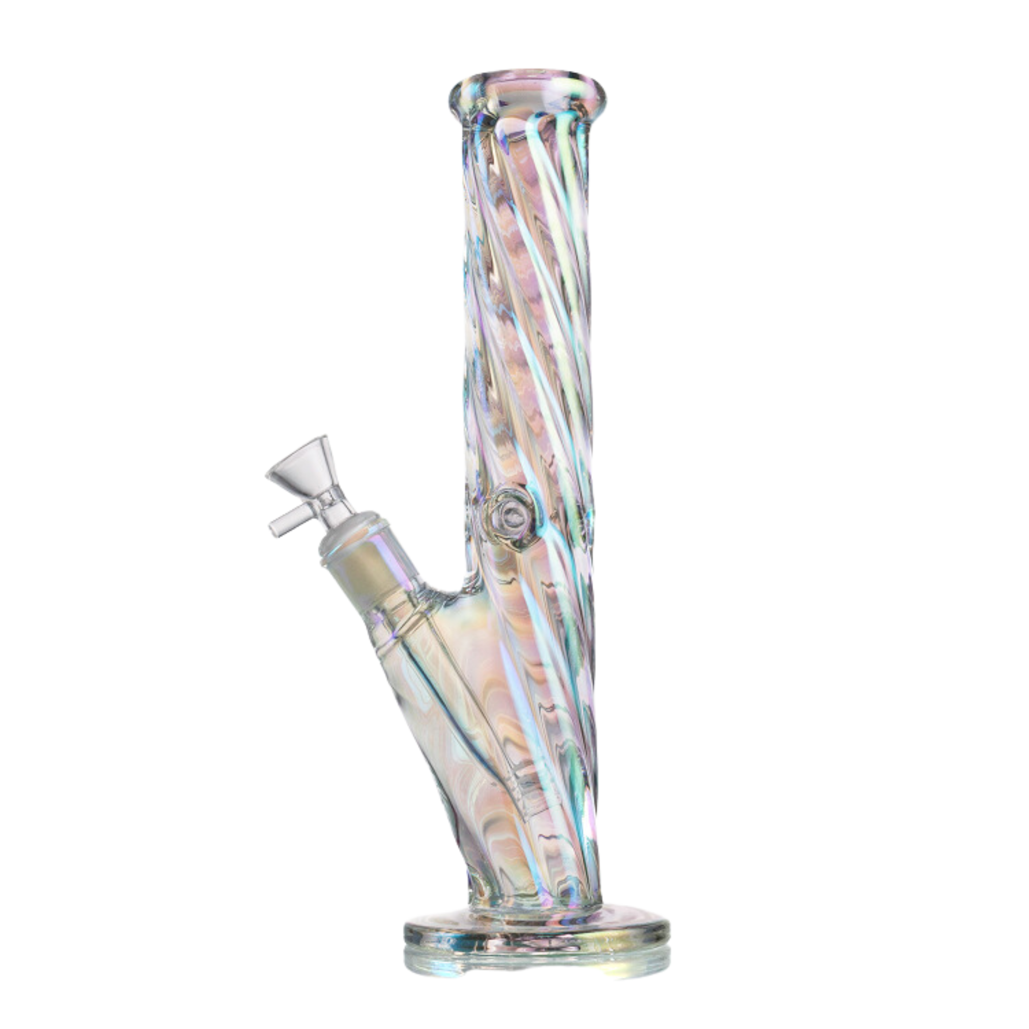 Twisted 12” Straight Bong with Stem and Bowl