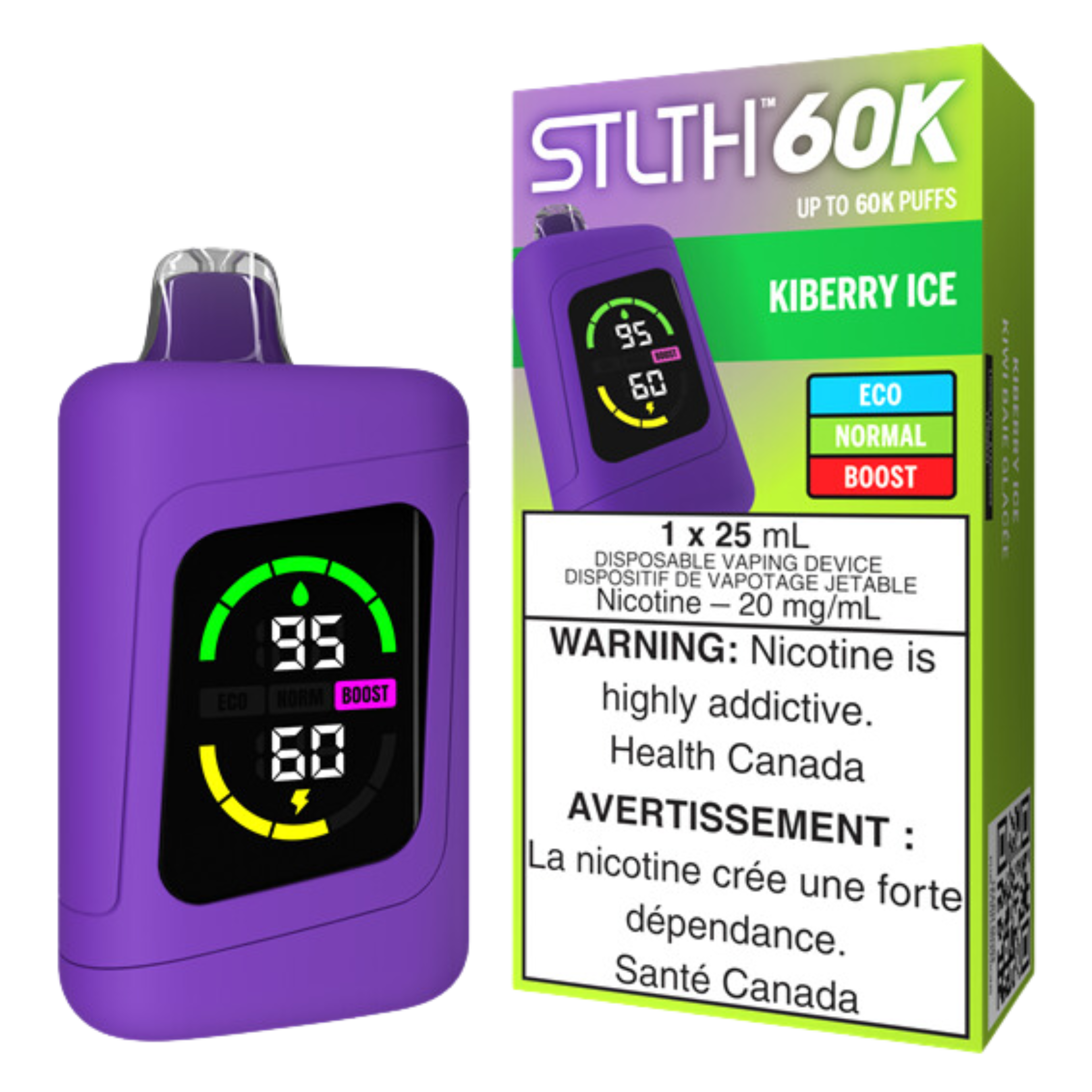 STLTH TITAN 60K Disposable Rechargeable Vape, 20mg/mL