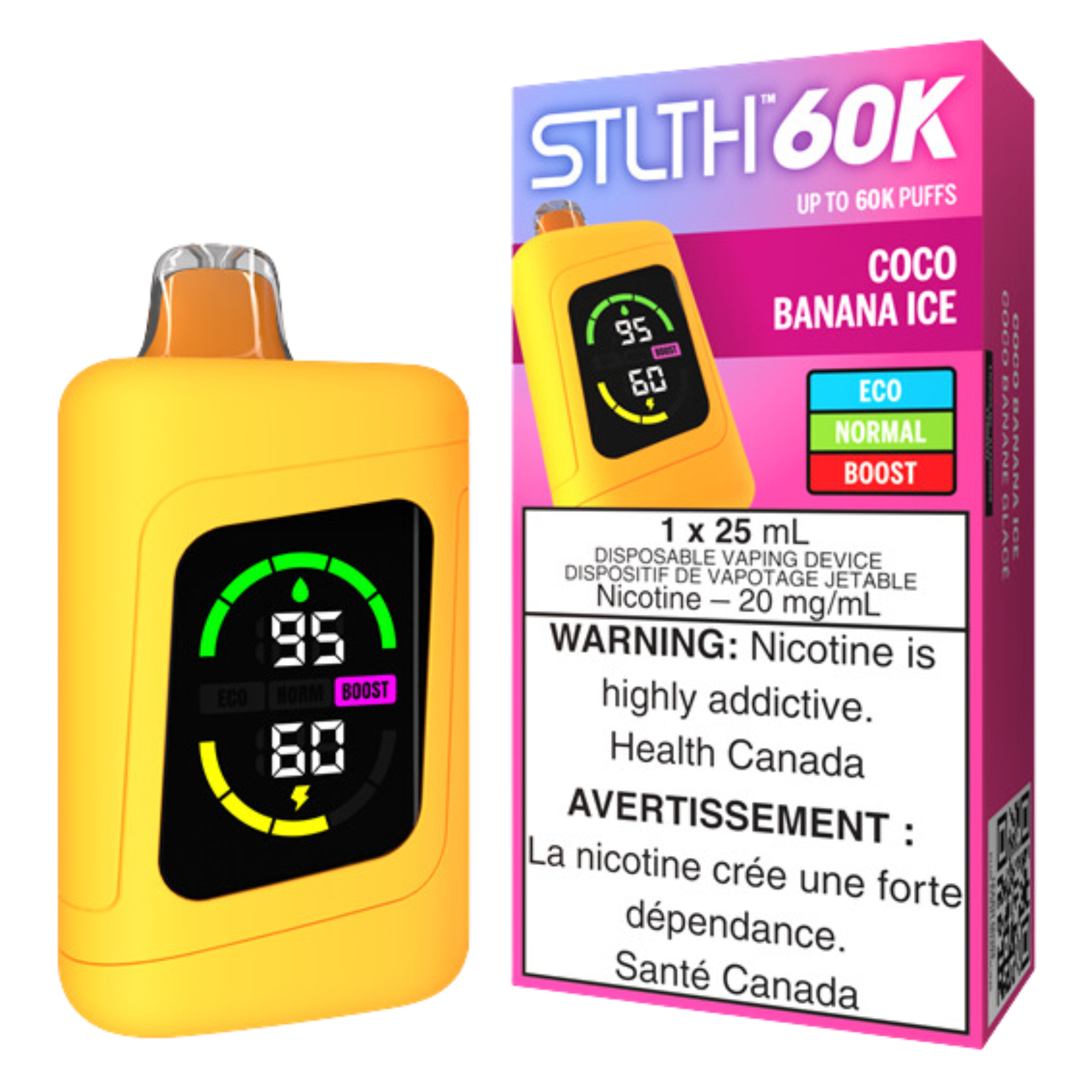 STLTH TITAN 60K Disposable Rechargeable Vape, 20mg/mL