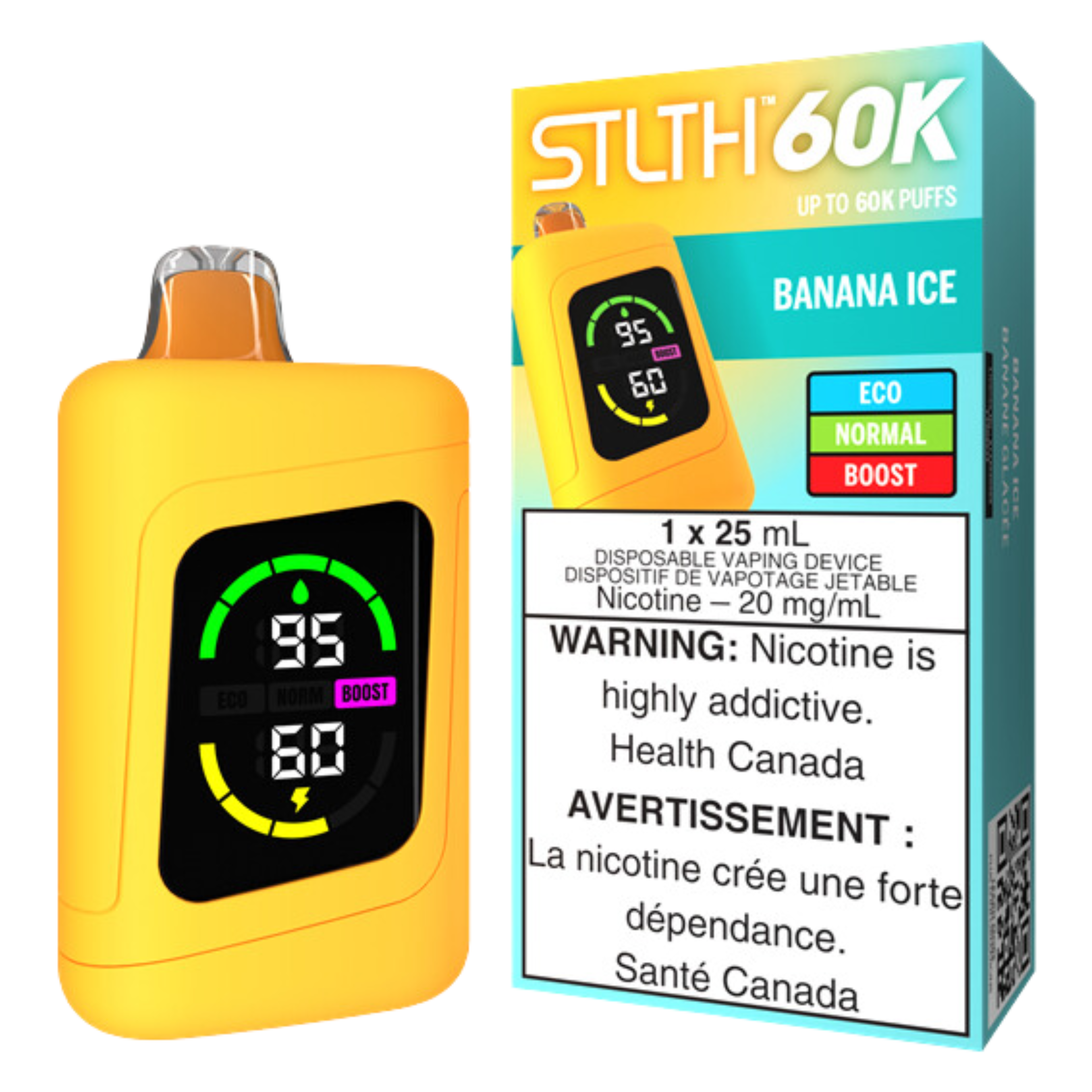 STLTH TITAN 60K Disposable Rechargeable Vape, 20mg/mL