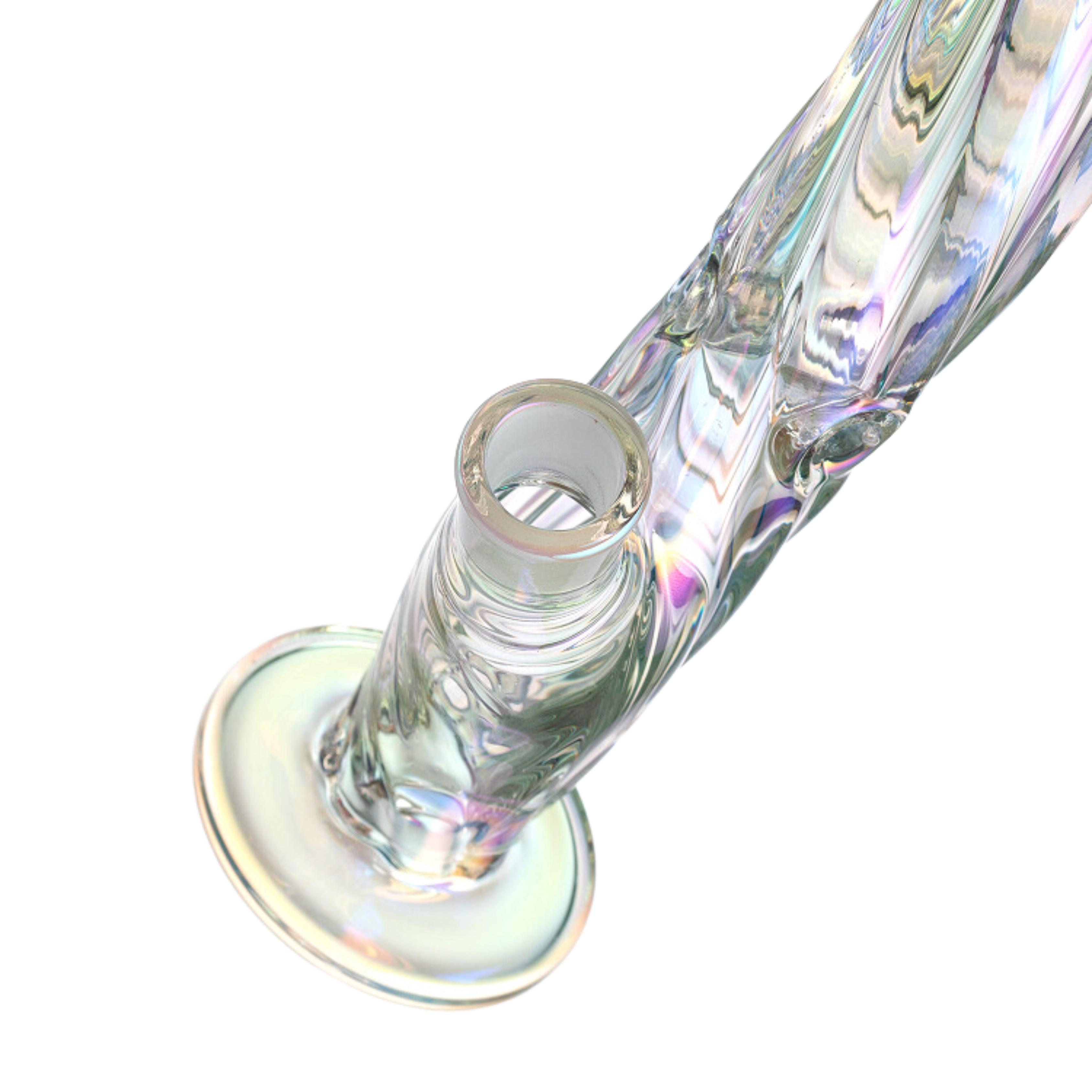 Twisted 12” Straight Bong with Stem and Bowl