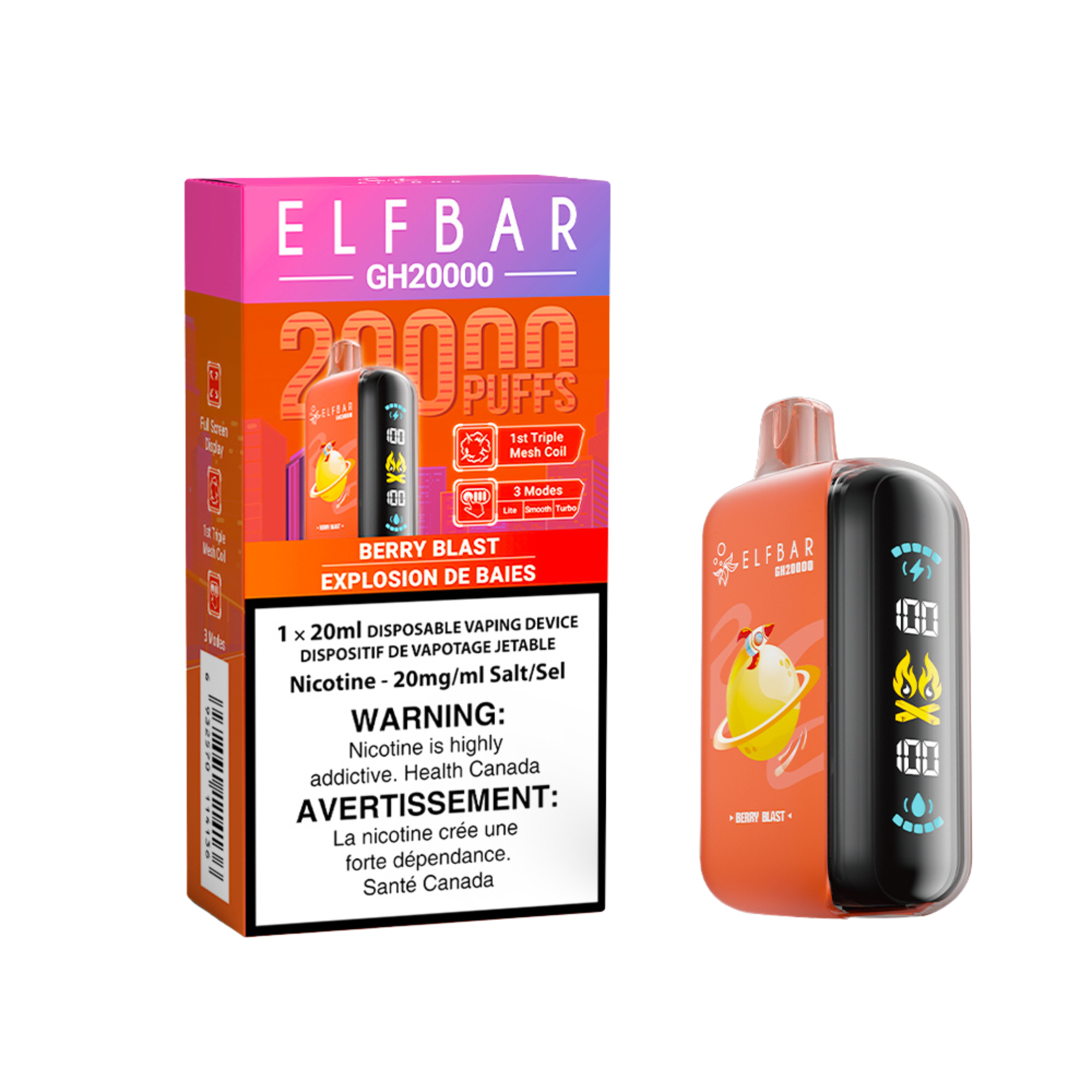 ELF BAR GH20000 20K Disposable Vapes, 20mg/mL