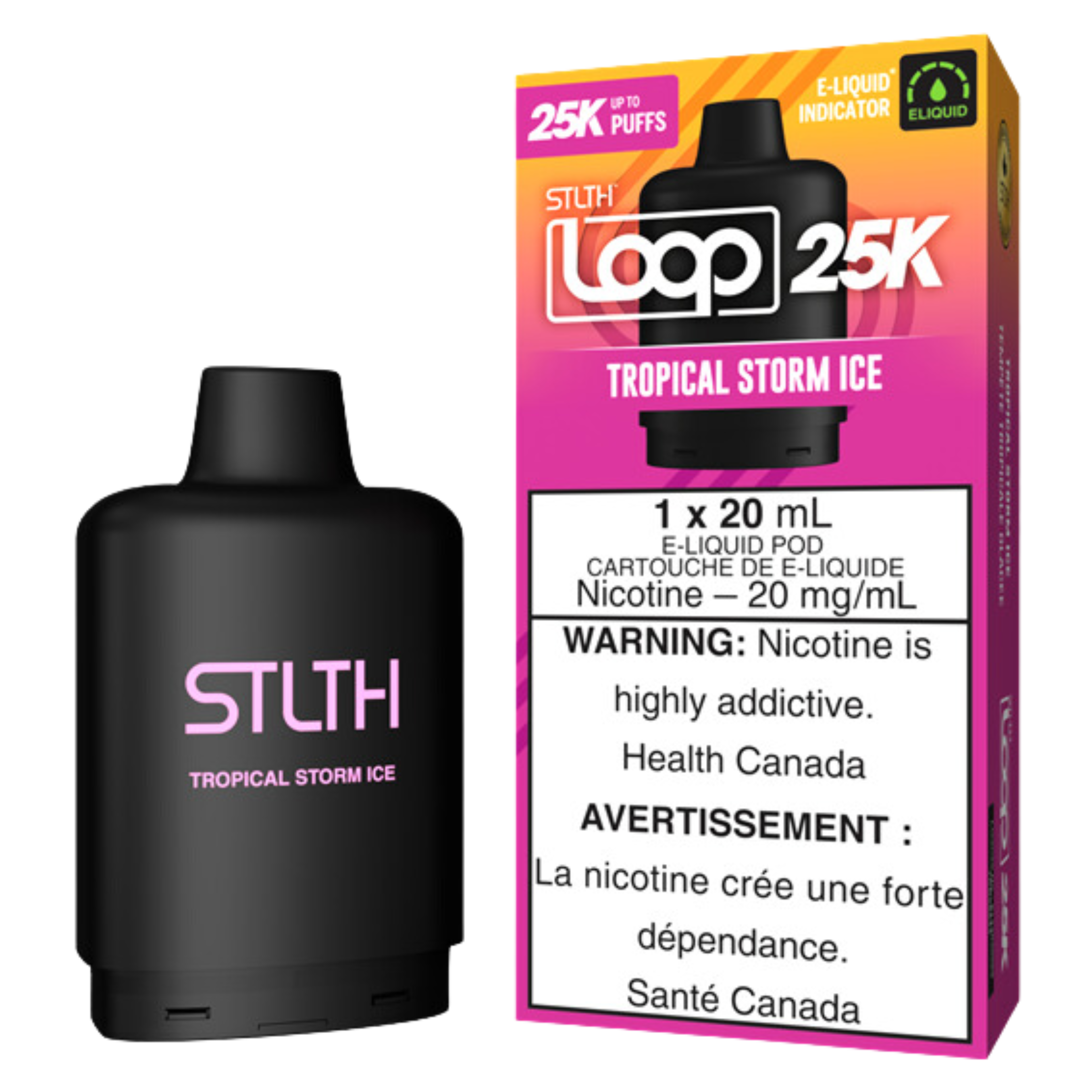 STLTH Loop 25K Disposable Vape Pods, 20 mg/mL