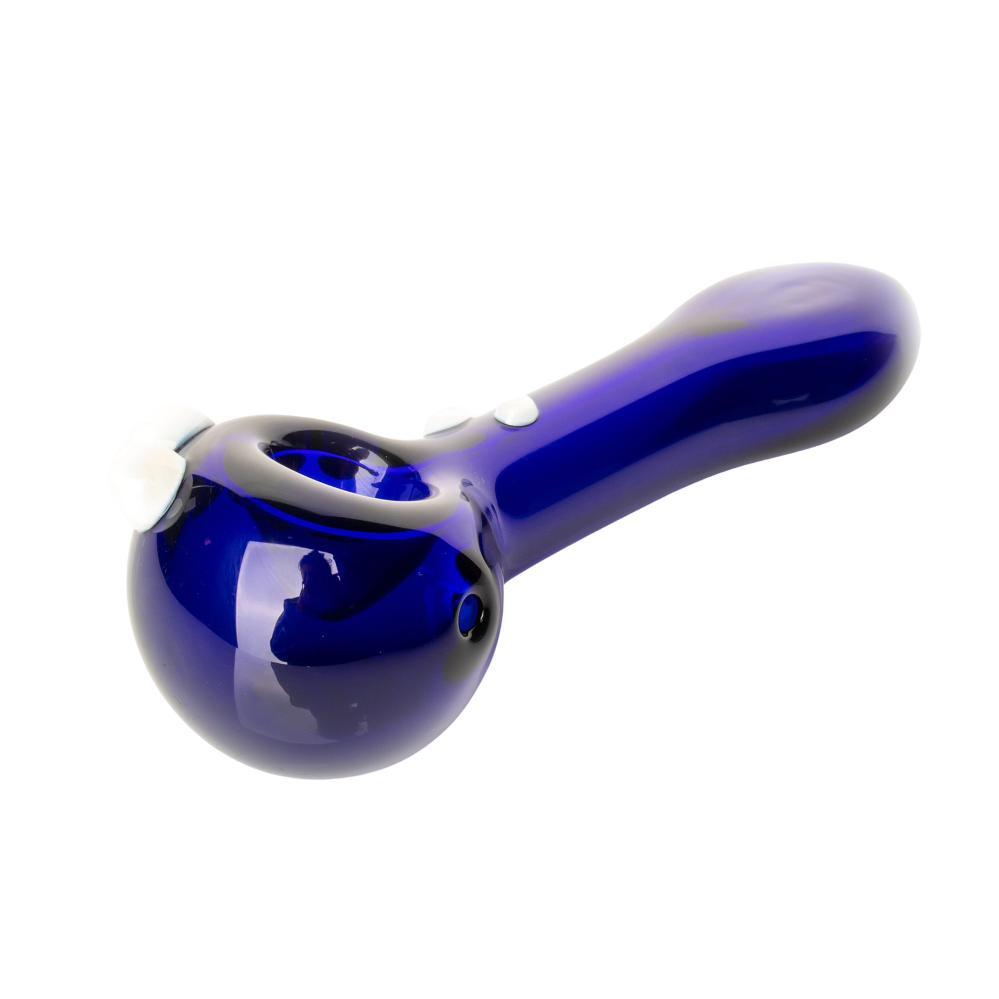 RED EYE GLASS 4" Commodore Hand Pipe W/Flat Mouthpiece