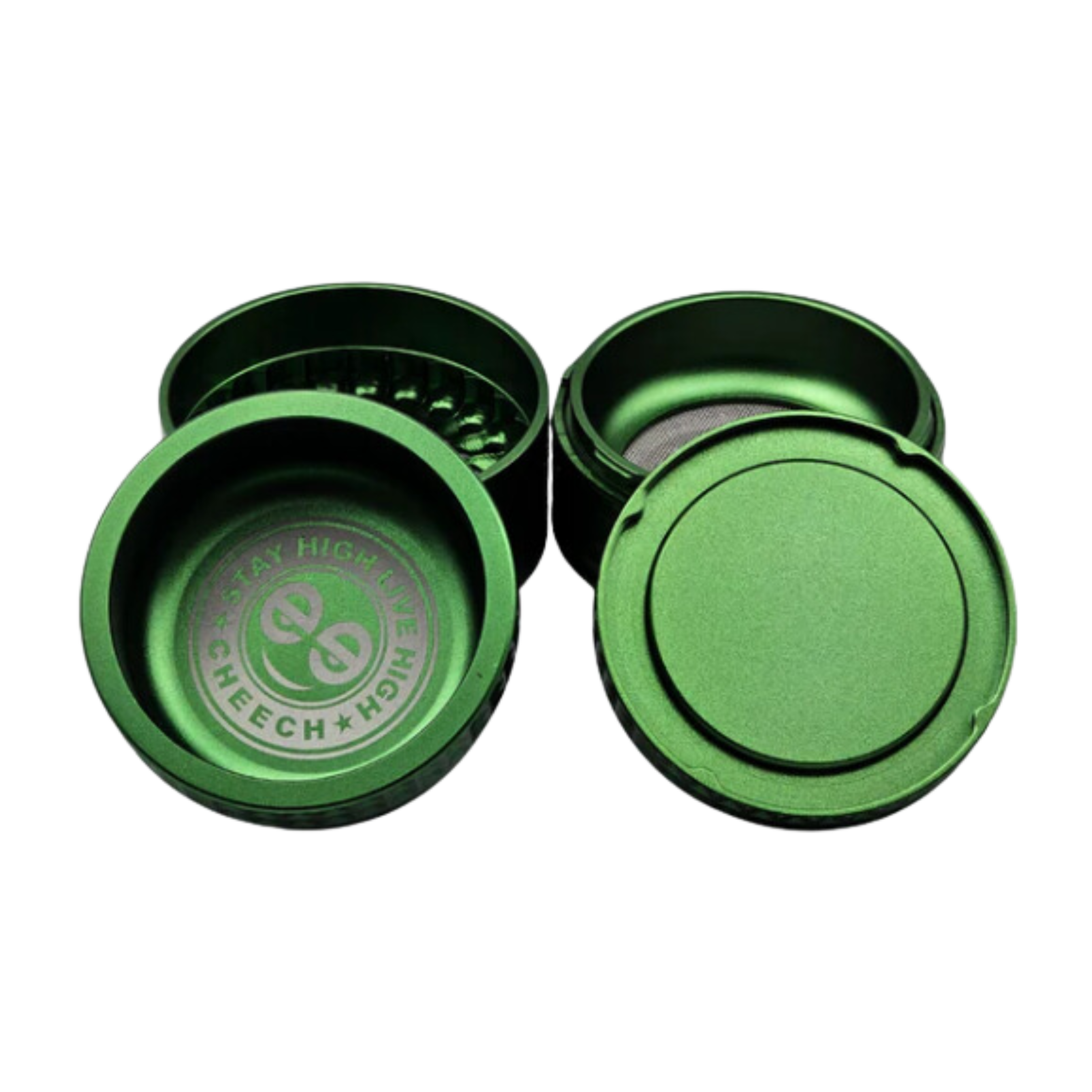 CHEECH 63mm 4pc Quick Release Grinder with Ash Tray