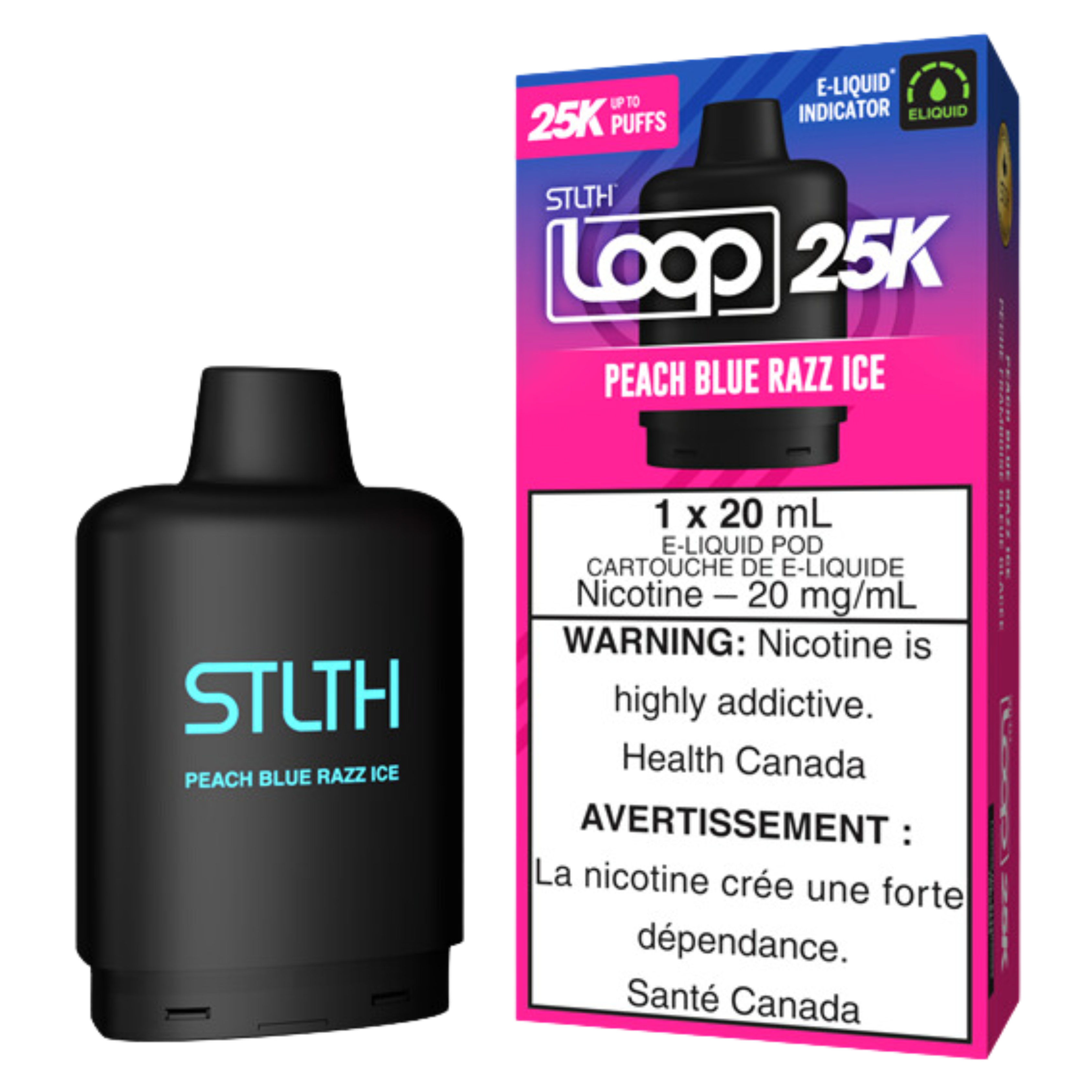 STLTH Loop 25K Disposable Vape Pods, 20 mg/mL