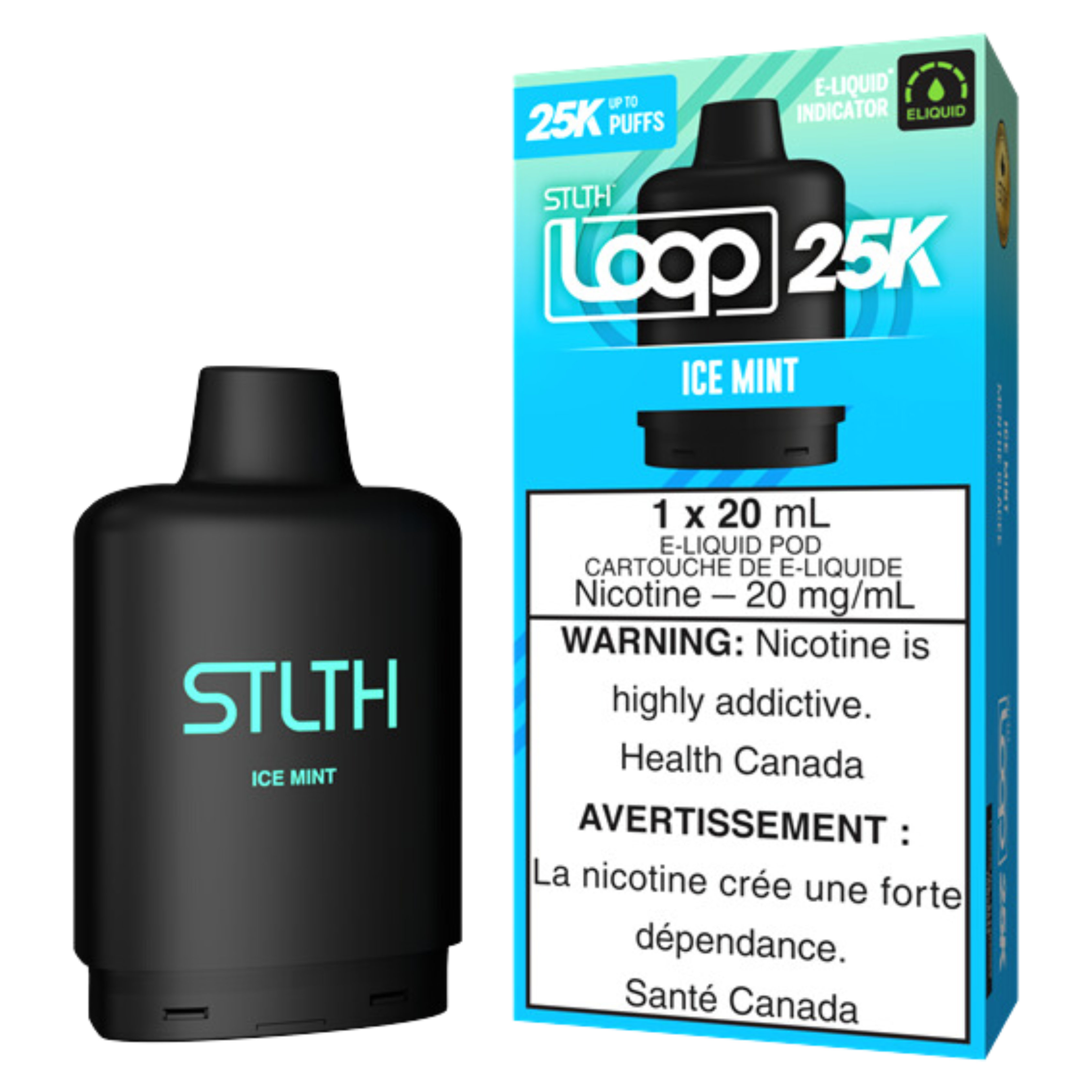 STLTH Loop 25K Disposable Vape Pods, 20 mg/mL