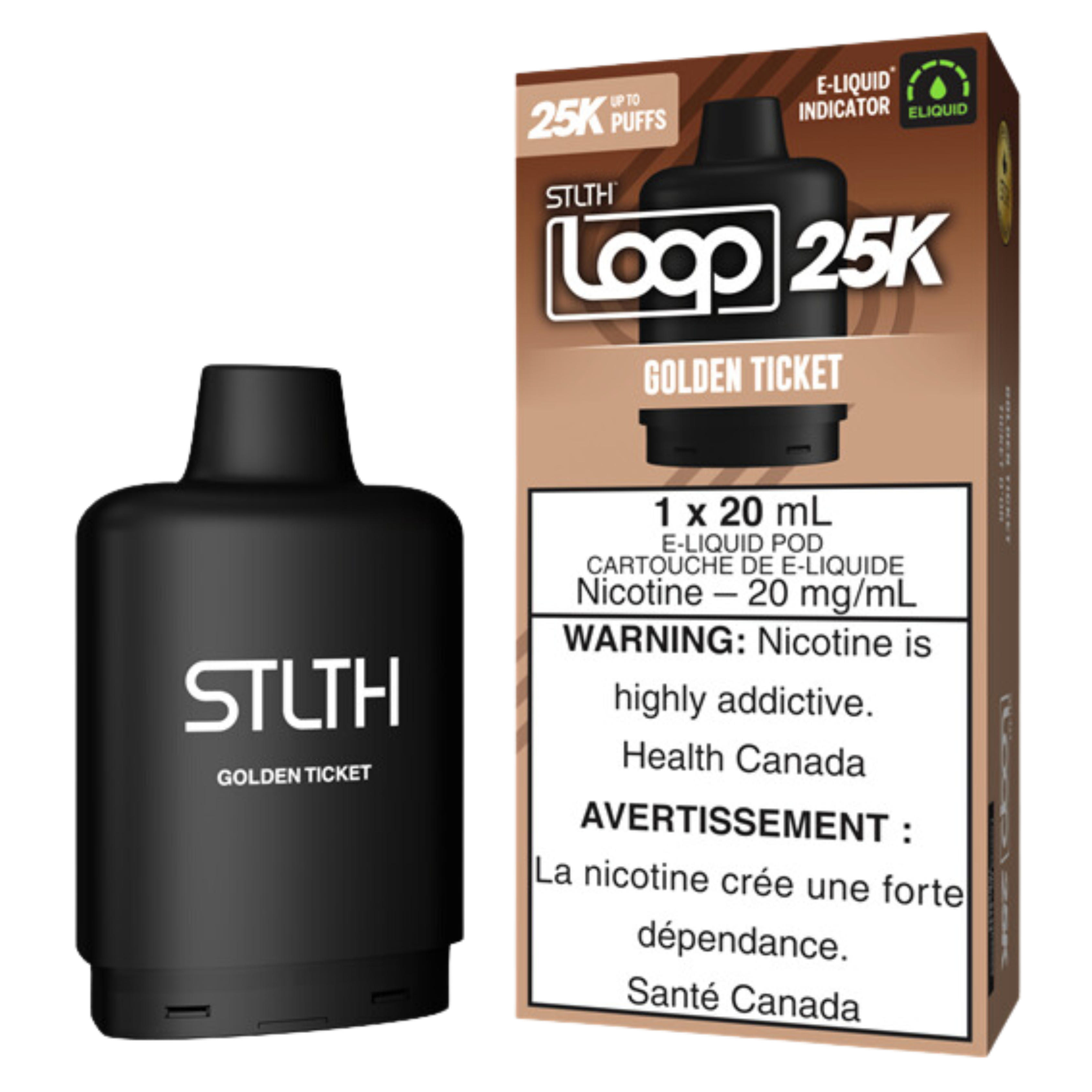 STLTH Loop 25K Disposable Vape Pods, 20 mg/mL