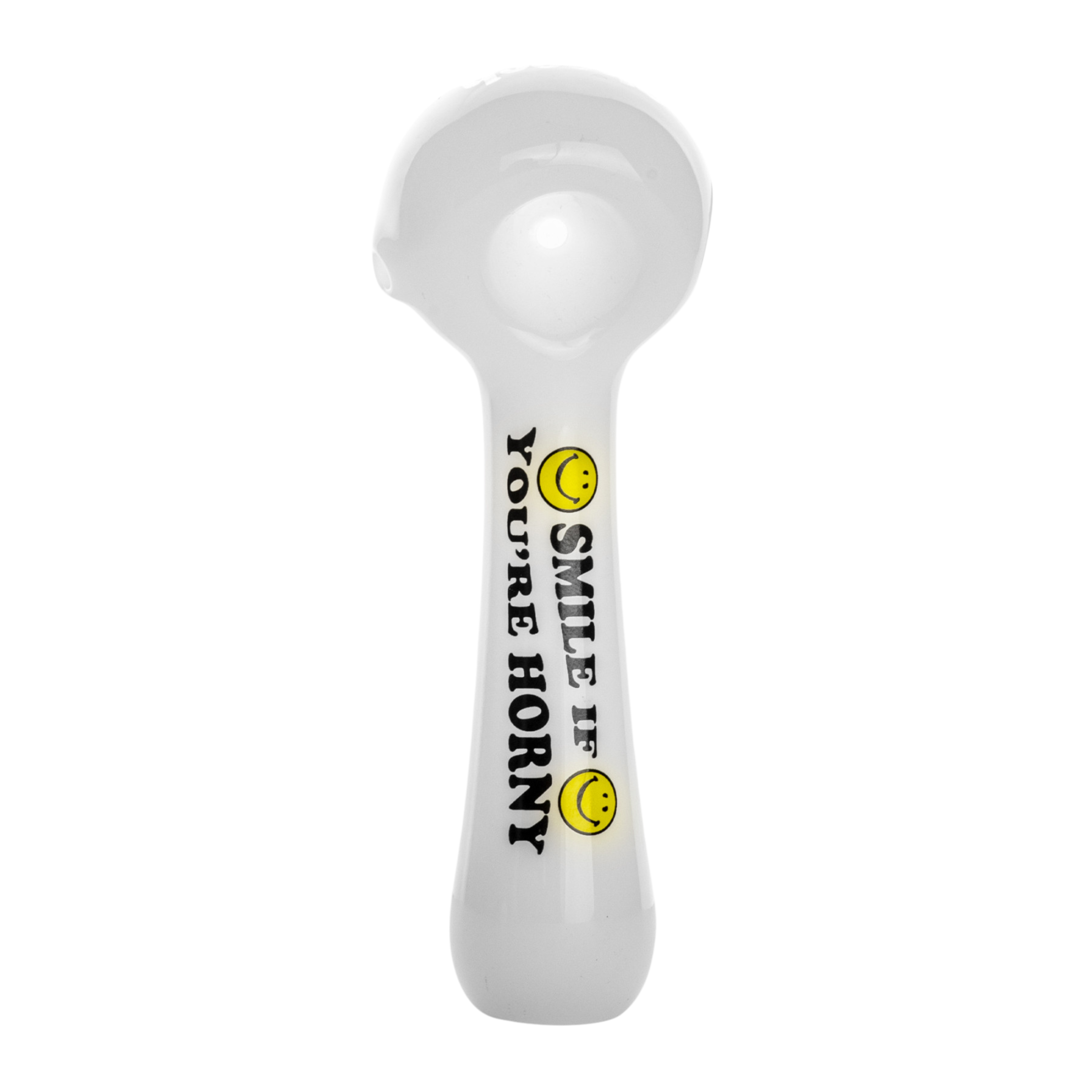 Cheech & Chong® Glass 4.5" Smile If You're Horny Hand Pipe