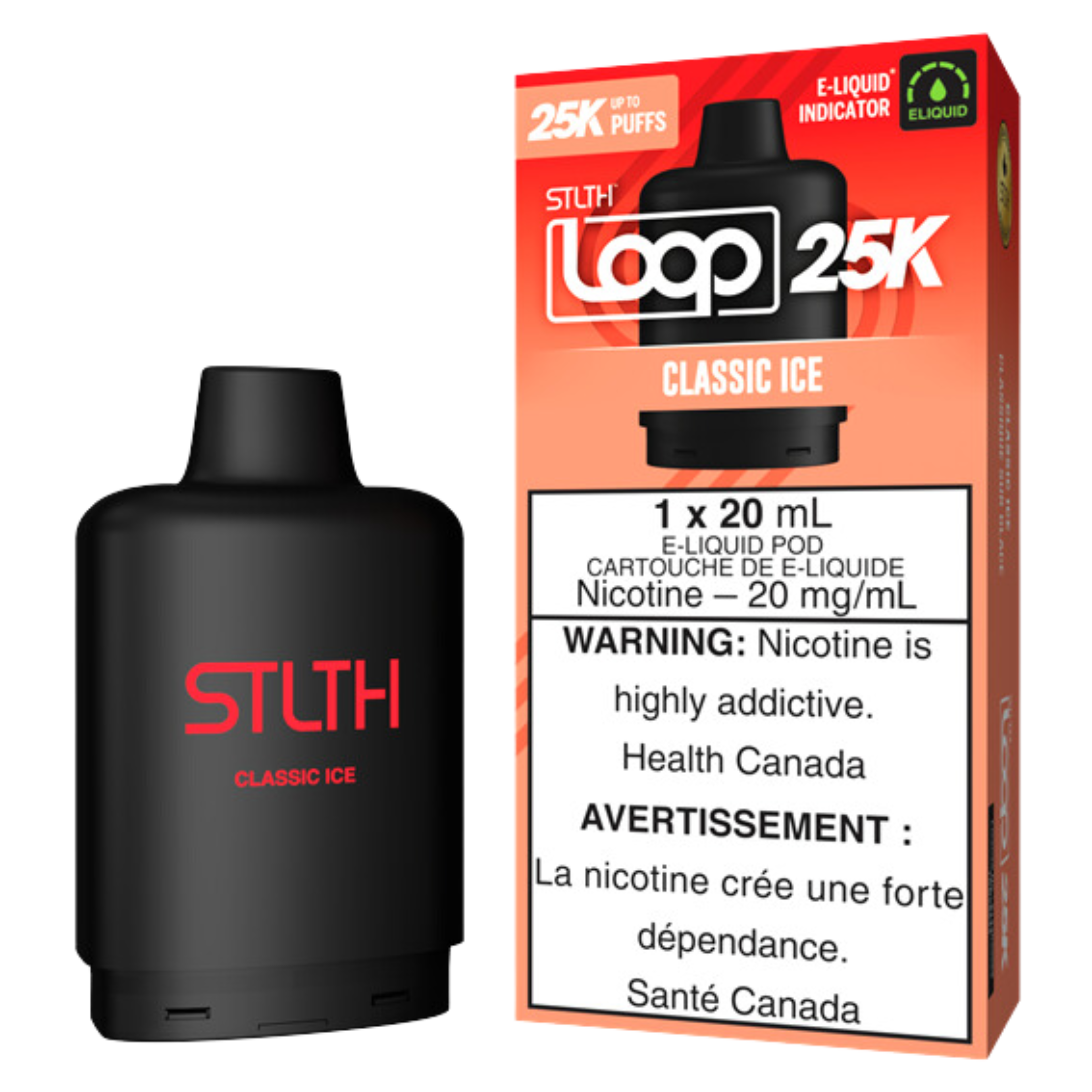 STLTH Loop 25K Disposable Vape Pods, 20 mg/mL