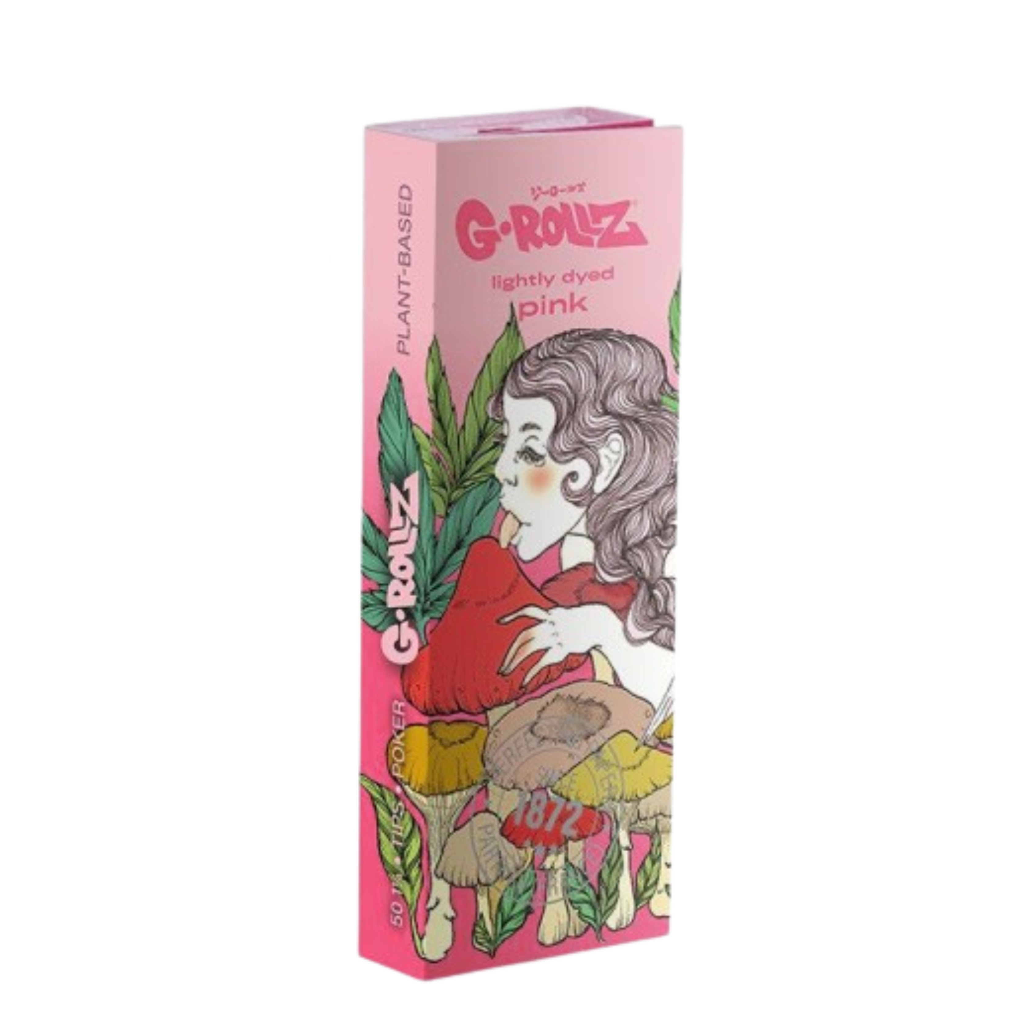 G-ROLLZ 'Mushroom Lady' Pink 1¼ Rolling Papers + Tips