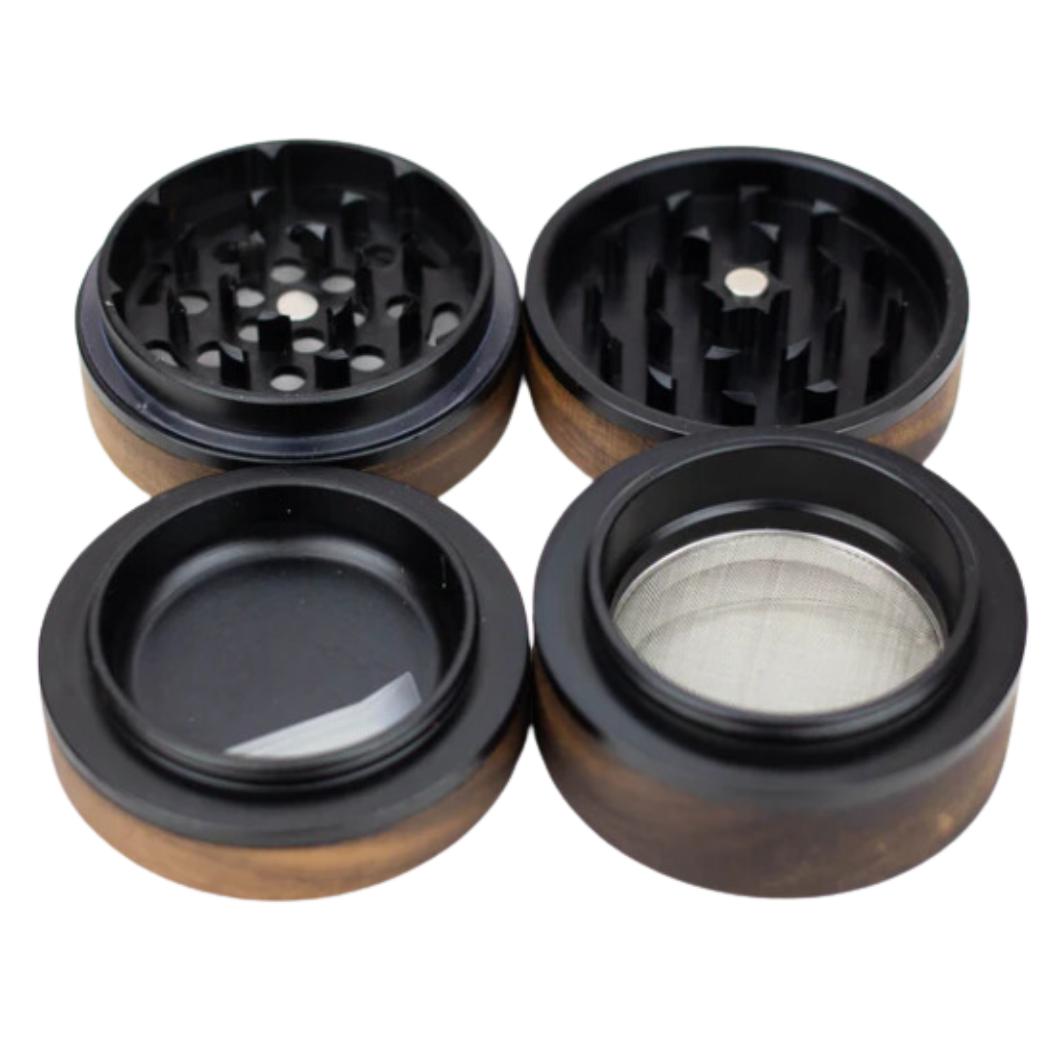 O PREEMO 2.5-Inch 4-Piece Wooden Grinder