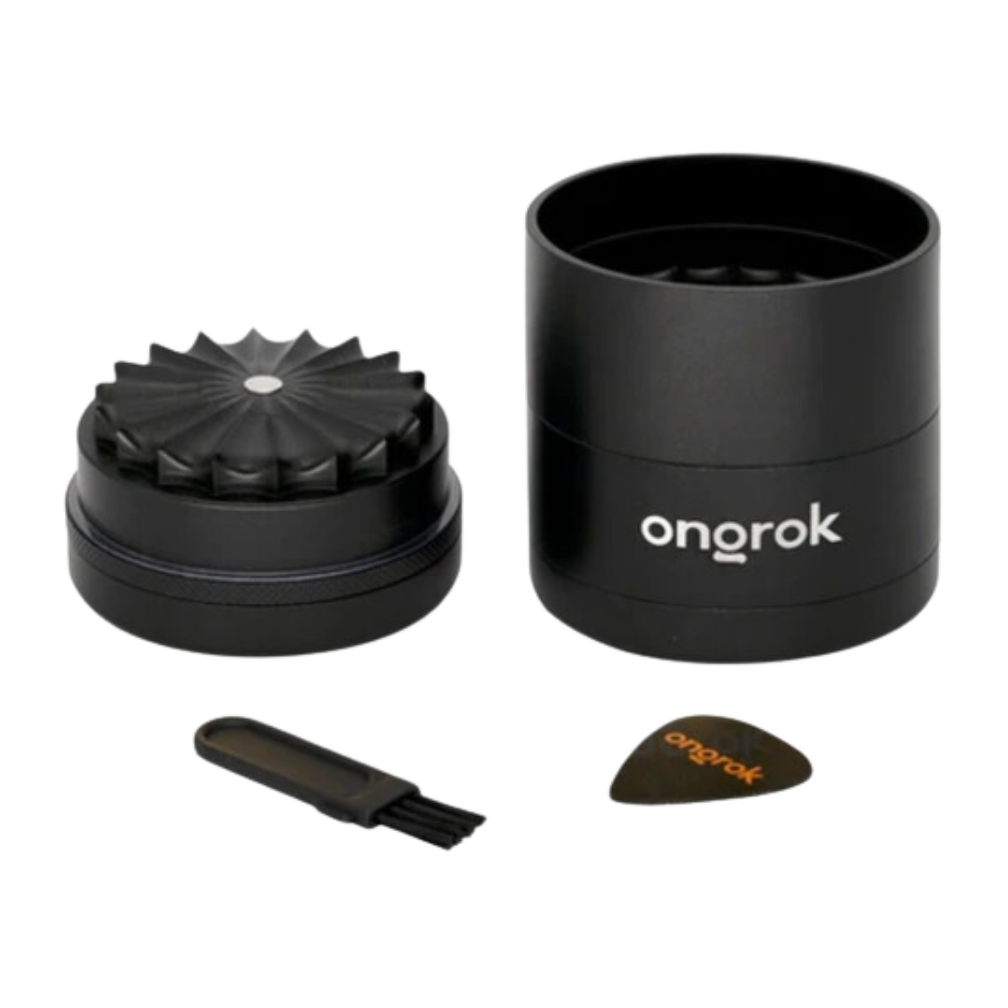 ONGROK 5-Piece Flower Petal Toothless Grinder with Storage