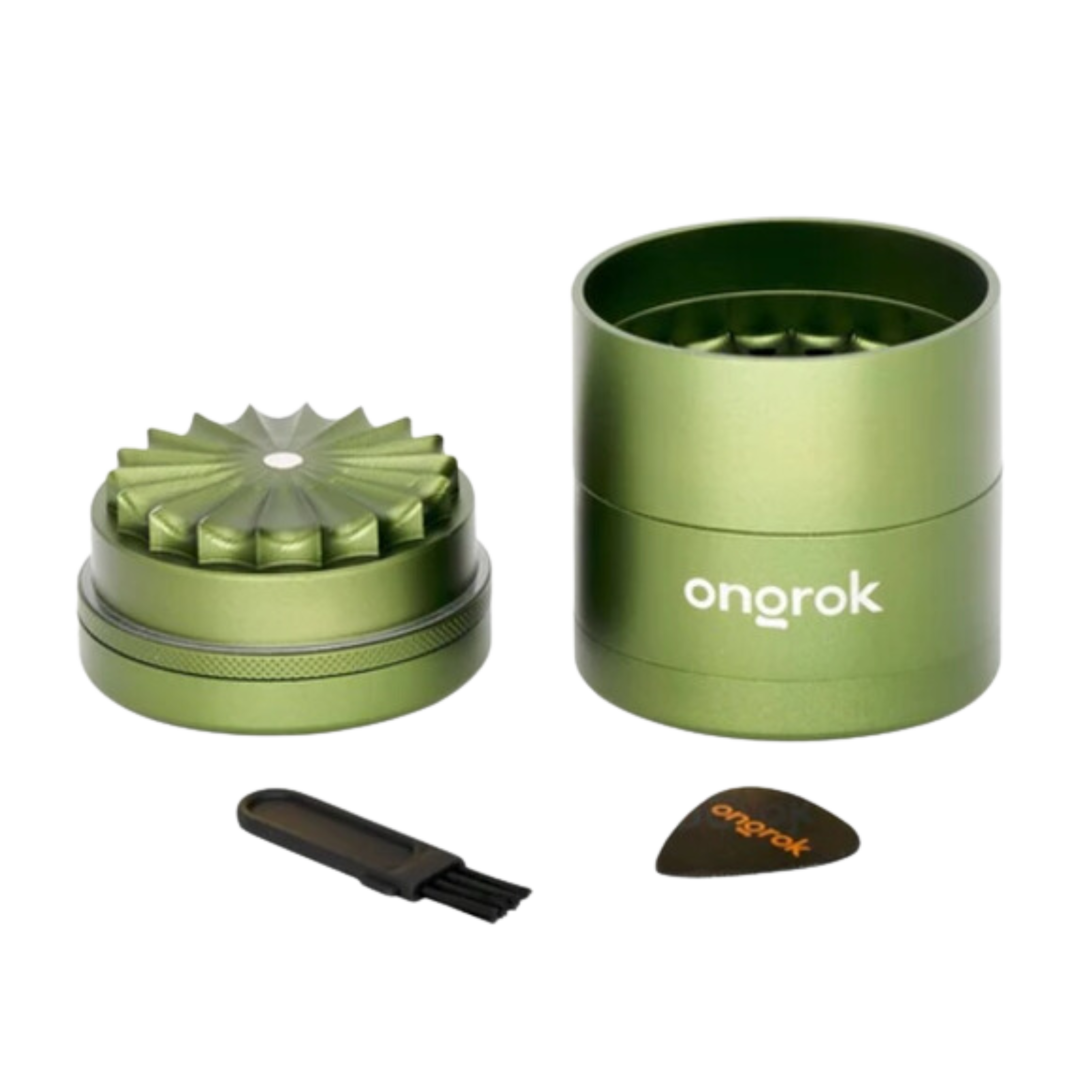 ONGROK 5-Piece Flower Petal Toothless Grinder with Storage