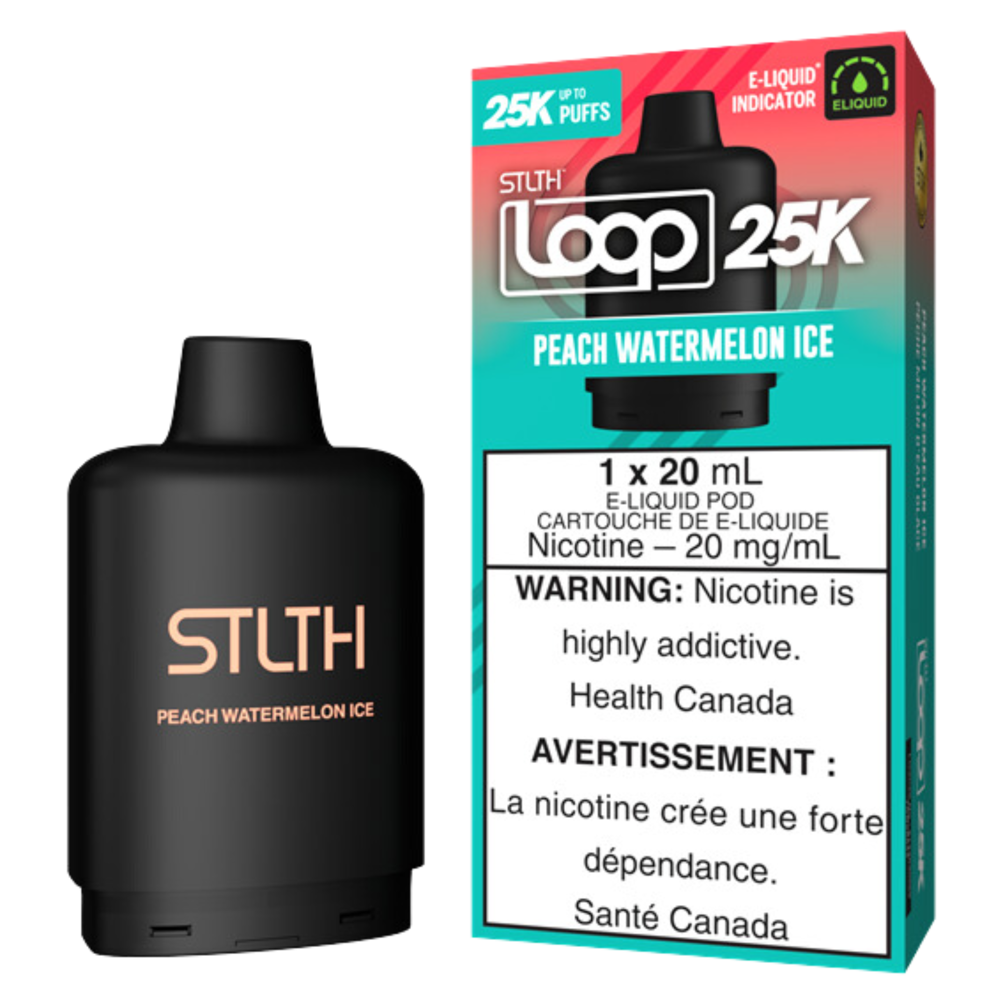 STLTH Loop 25K Disposable Vape Pods, 20 mg/mL