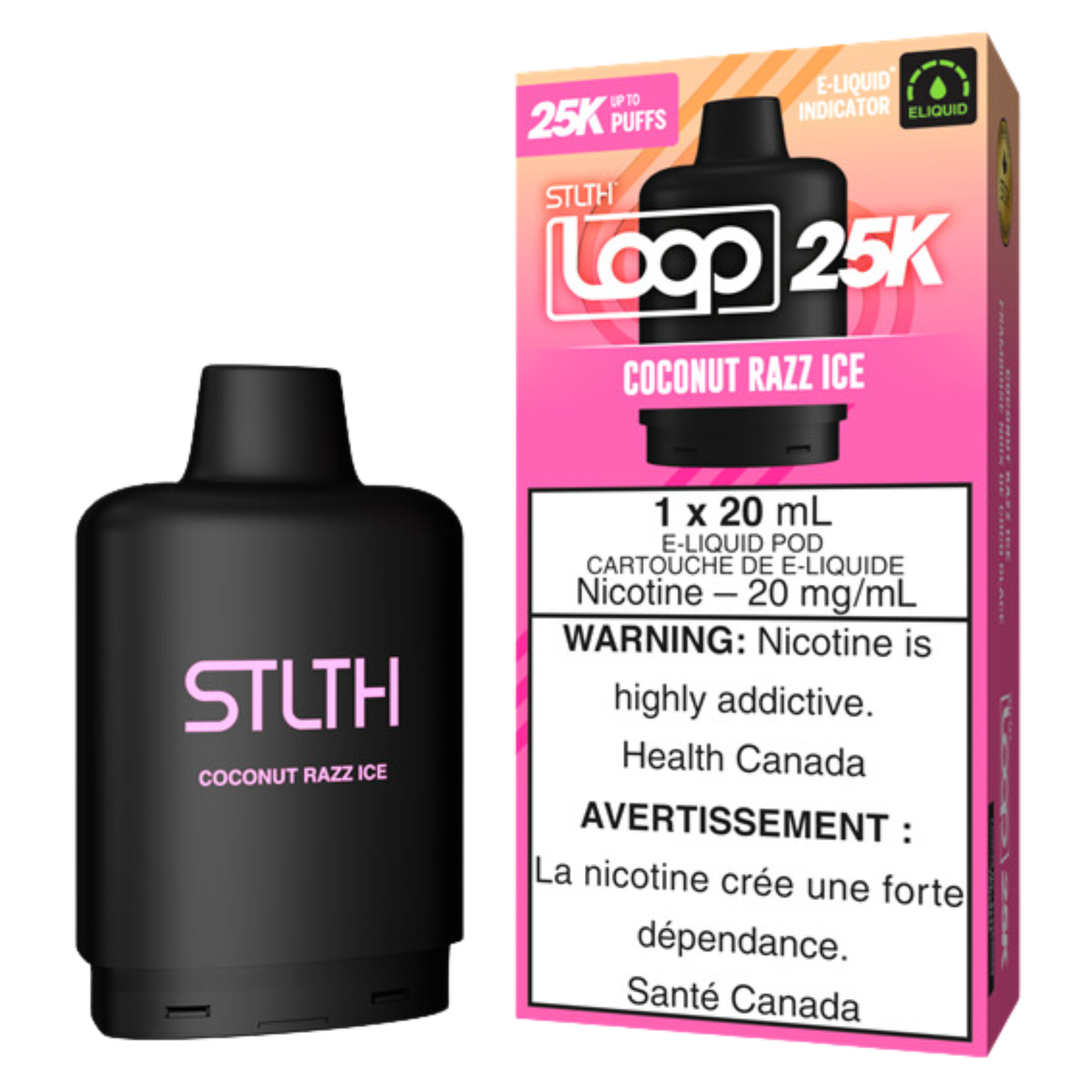 STLTH Loop 25K Disposable Vape Pods, 20 mg/mL