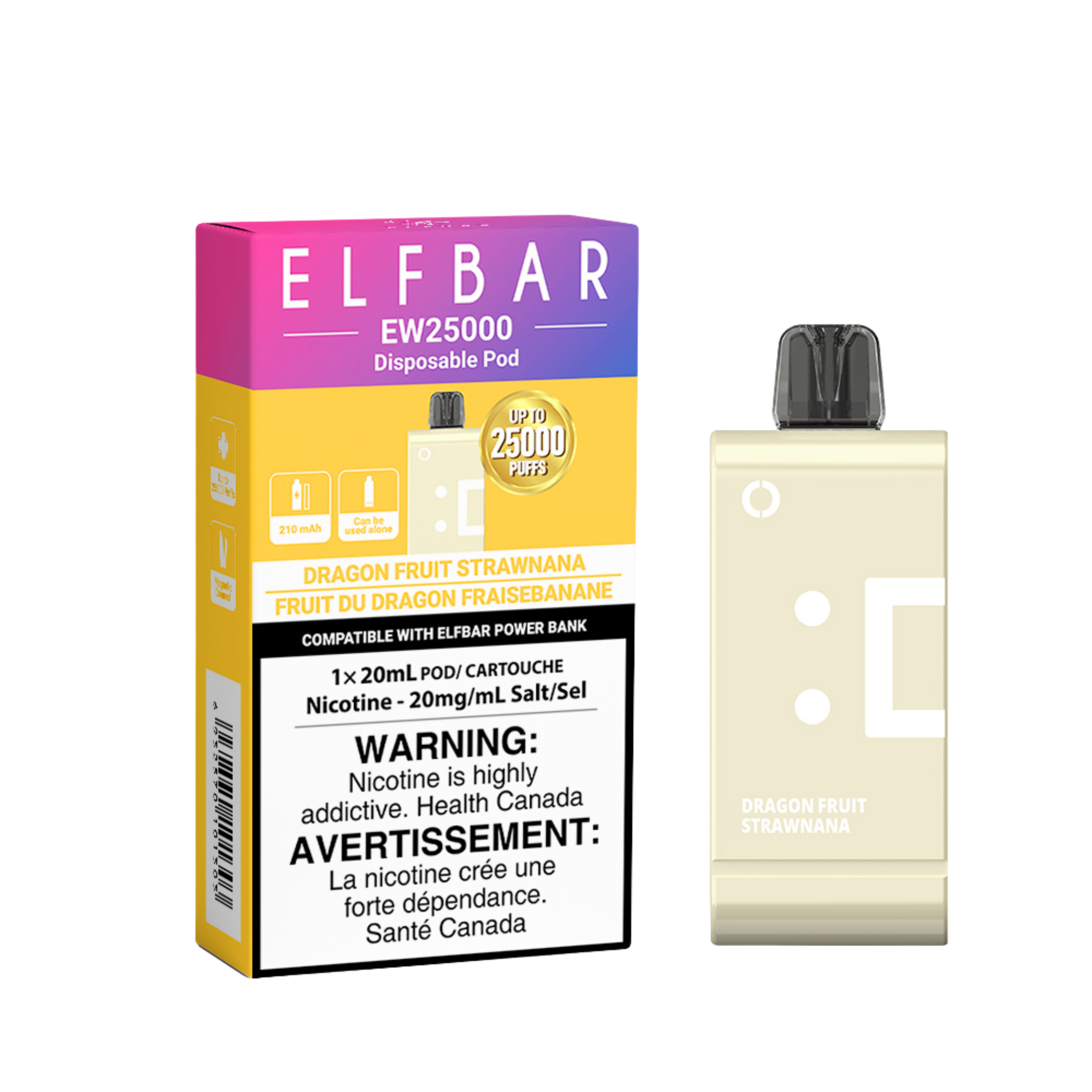 ELF BAR EW25K 25K Disposable Vape Pods, 20mg/mL