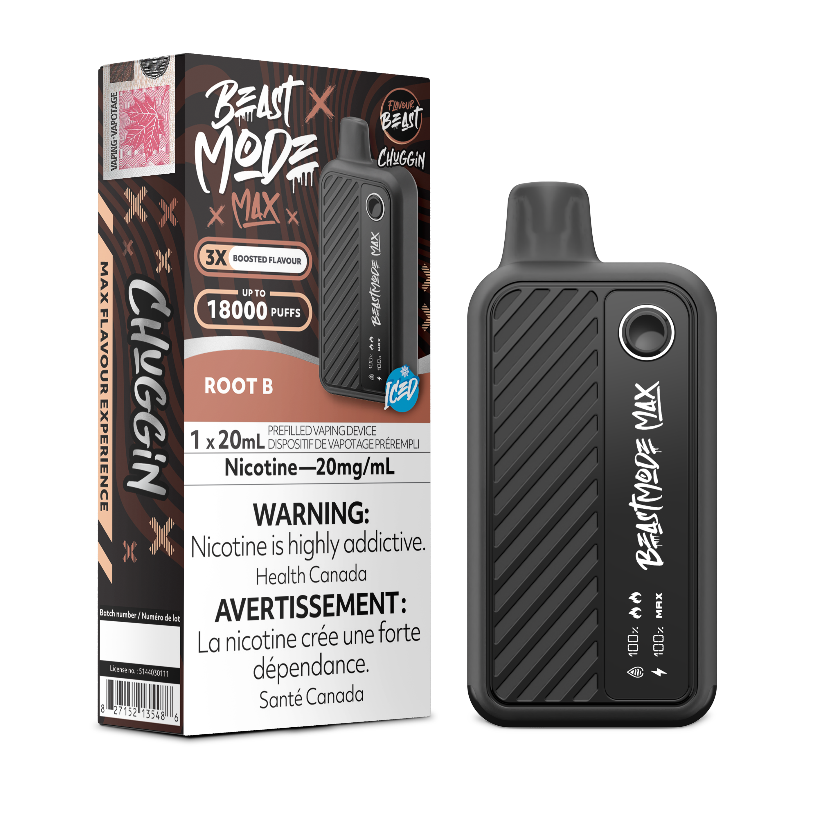 Flavour Beast Mode MAX 18K Disposable Rechargeable Vape, 20ml