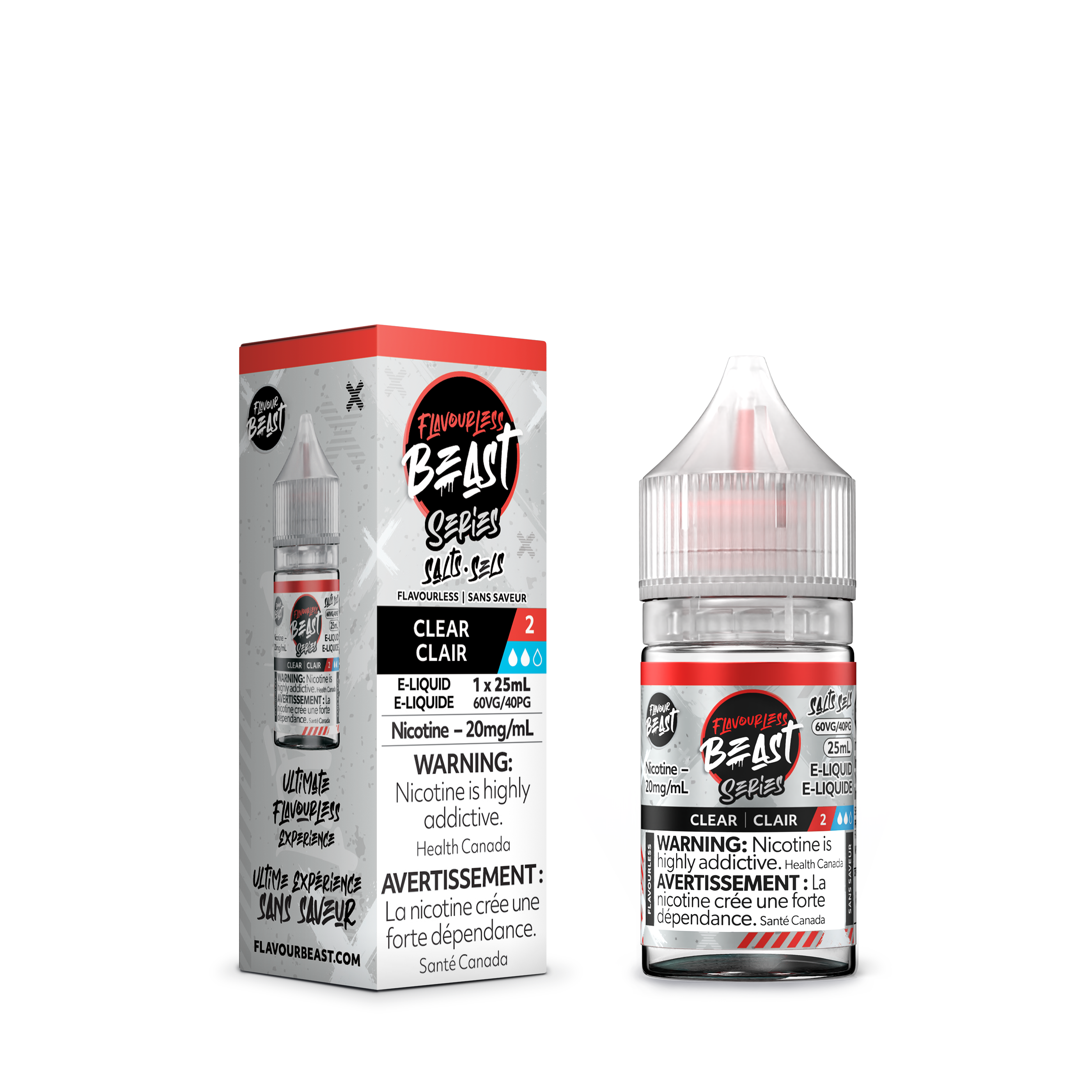 Flavourless Beast E-Liquid, 30mL Salt, 20mg/mL