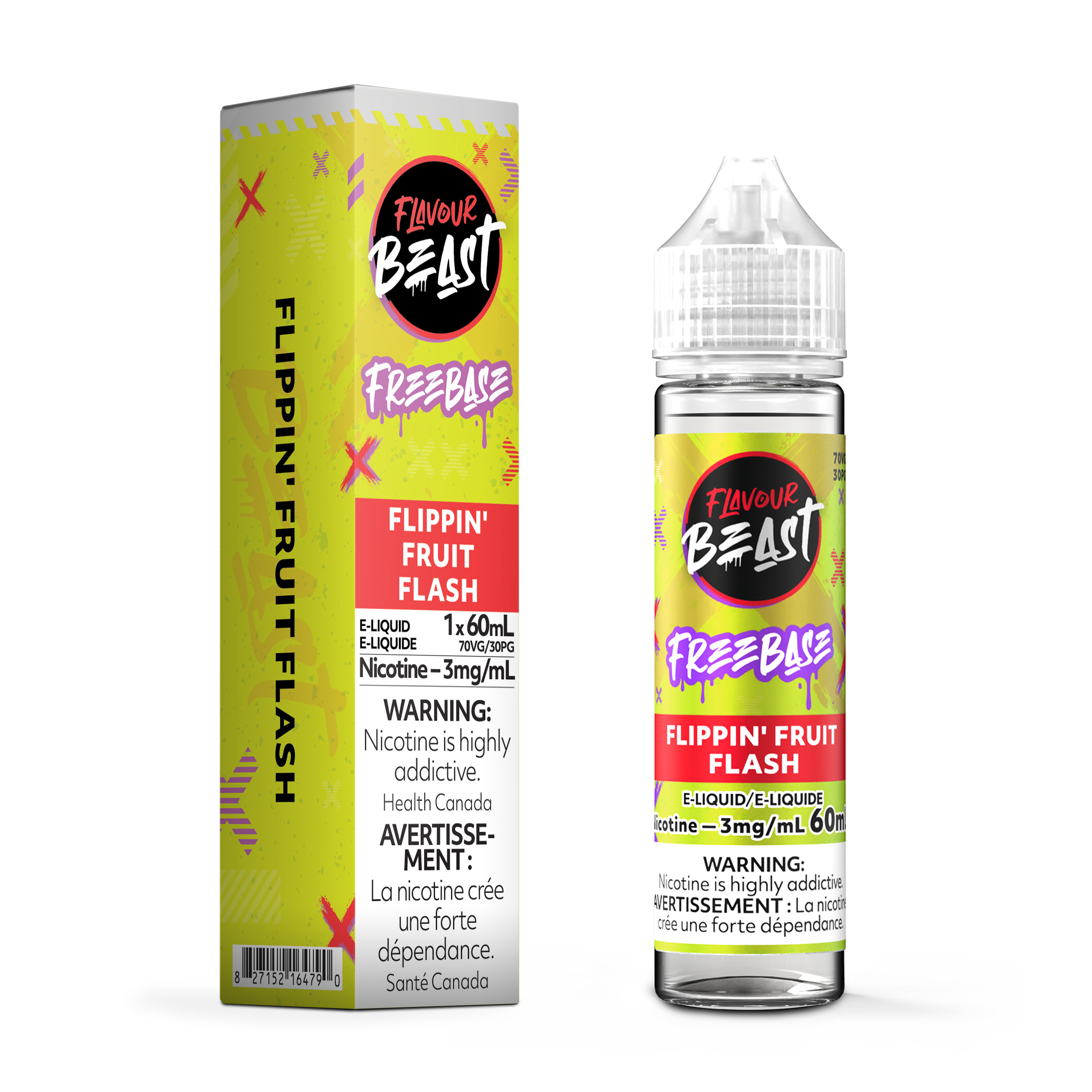 Flavour Beast Freebase E-Liquid, 3mg/mL, 60mL