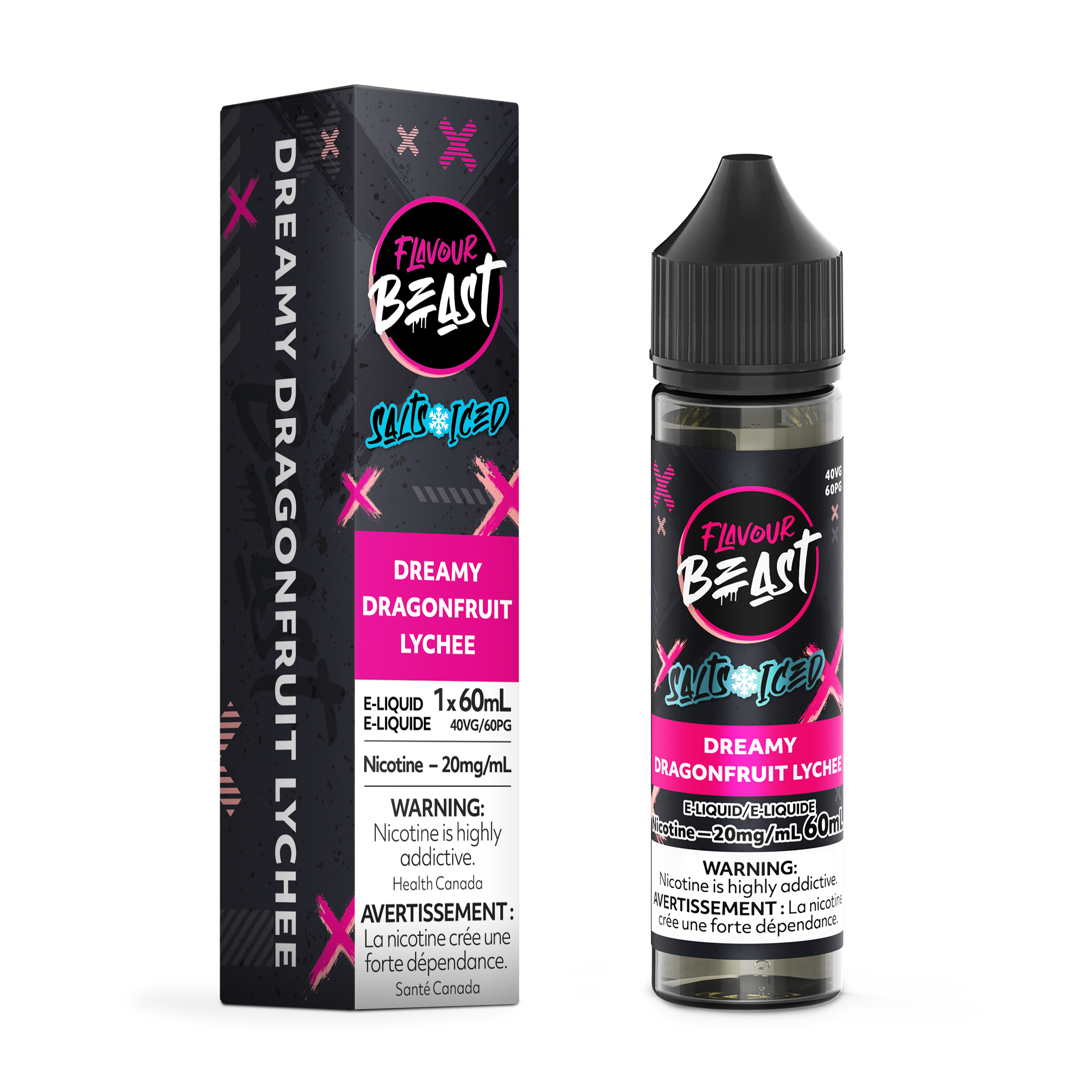 Flavour Beast E-Liquid, 60mL Salt, 20mg/mL