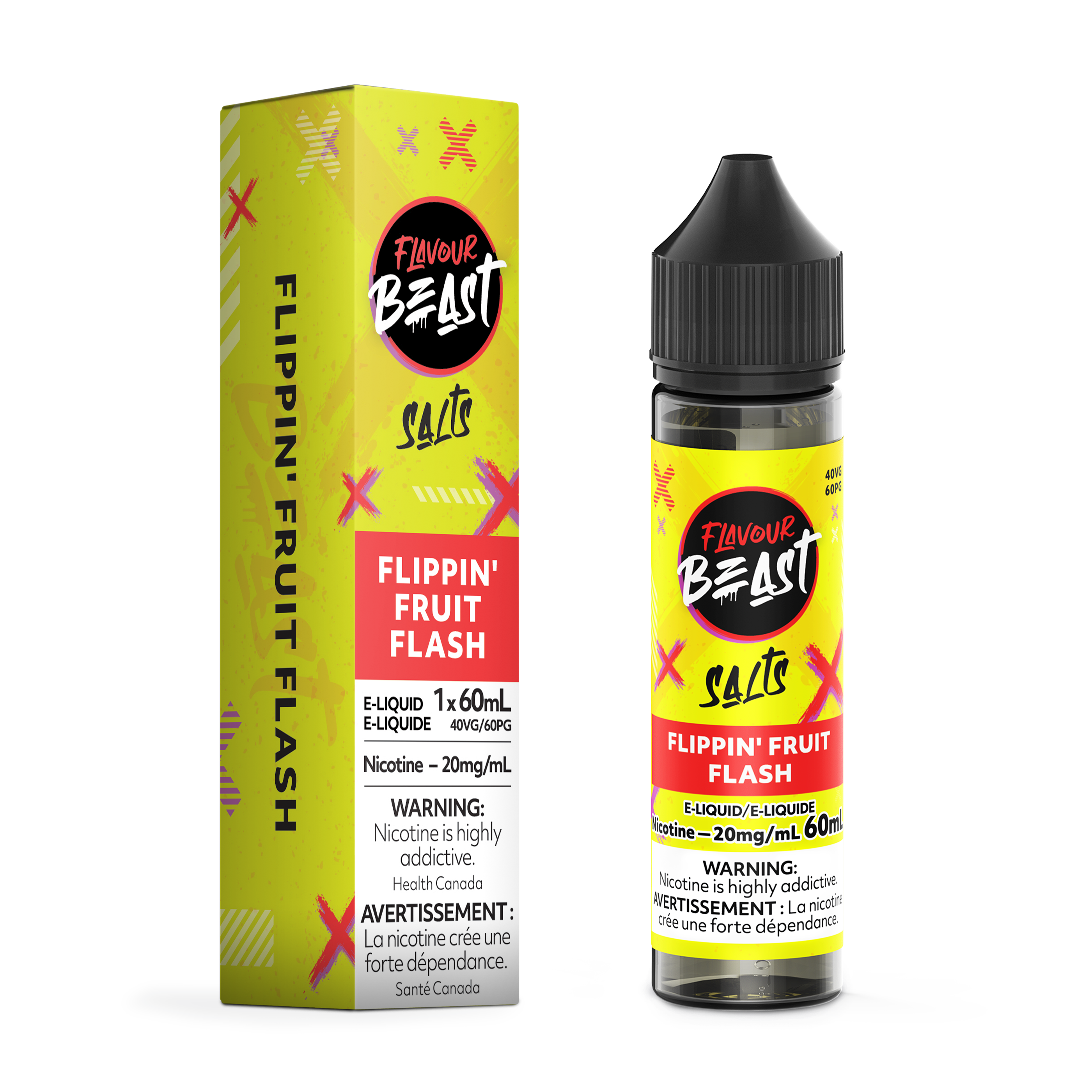 Flavour Beast E-Liquid, 60mL Salt, 20mg/mL