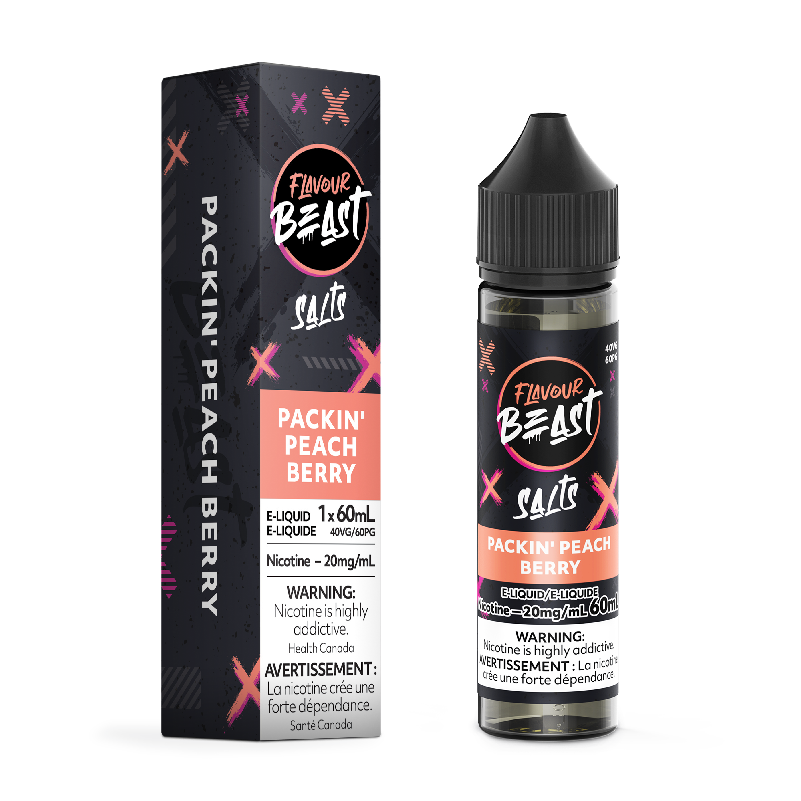 Flavour Beast E-Liquid, 60mL Salt, 20mg/mL