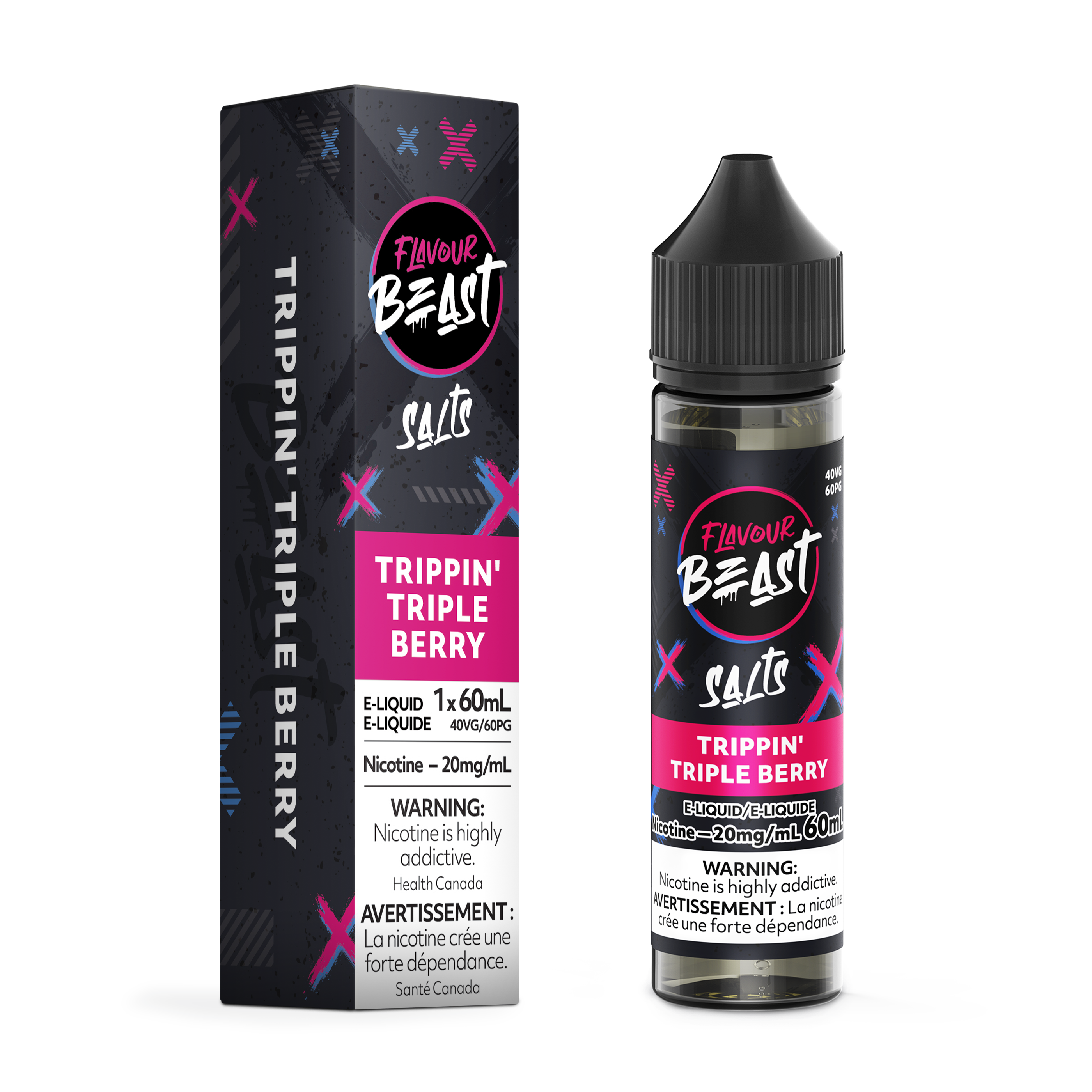 Flavour Beast E-Liquid, 60mL Salt, 20mg/mL