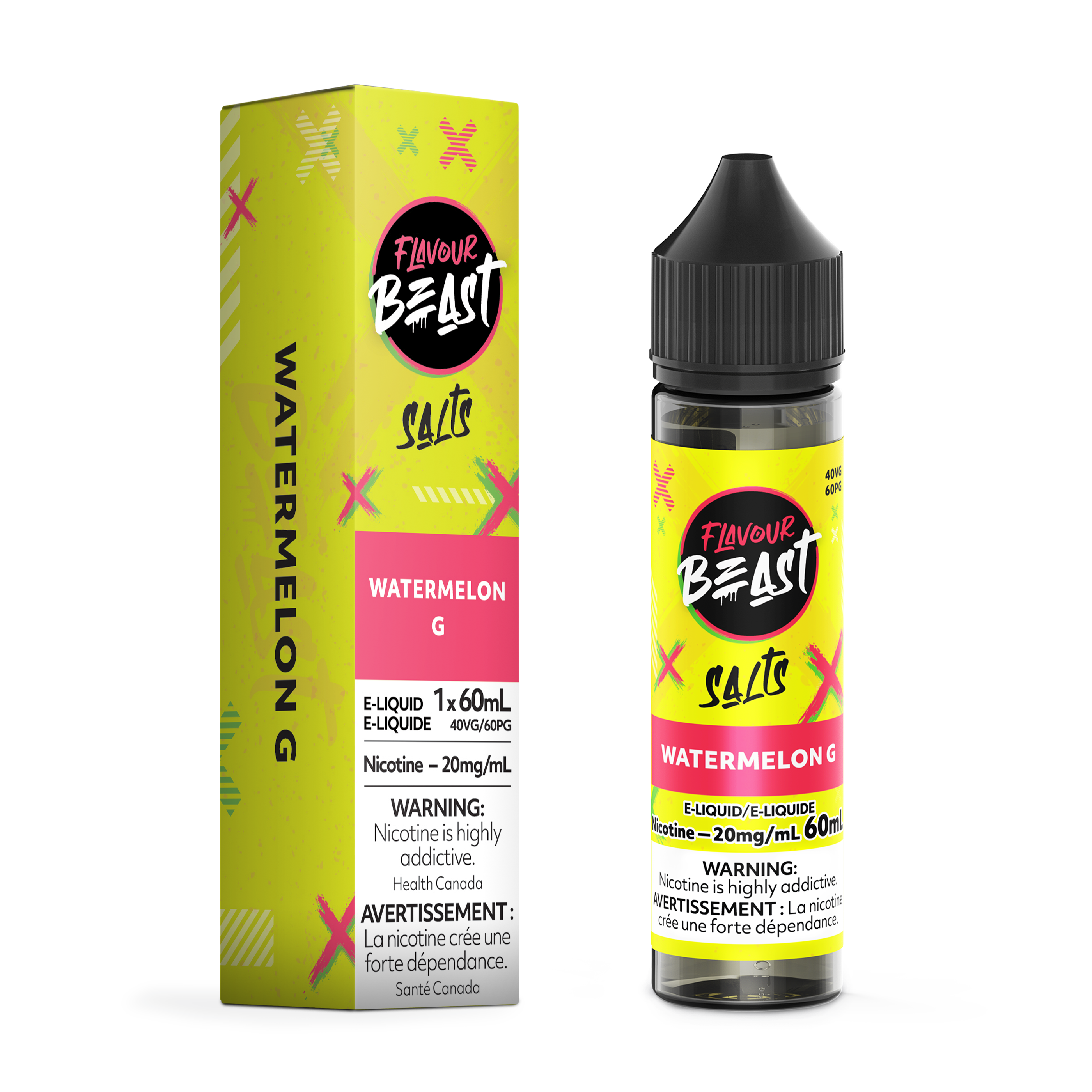 Flavour Beast E-Liquid, 60mL Salt, 20mg/mL