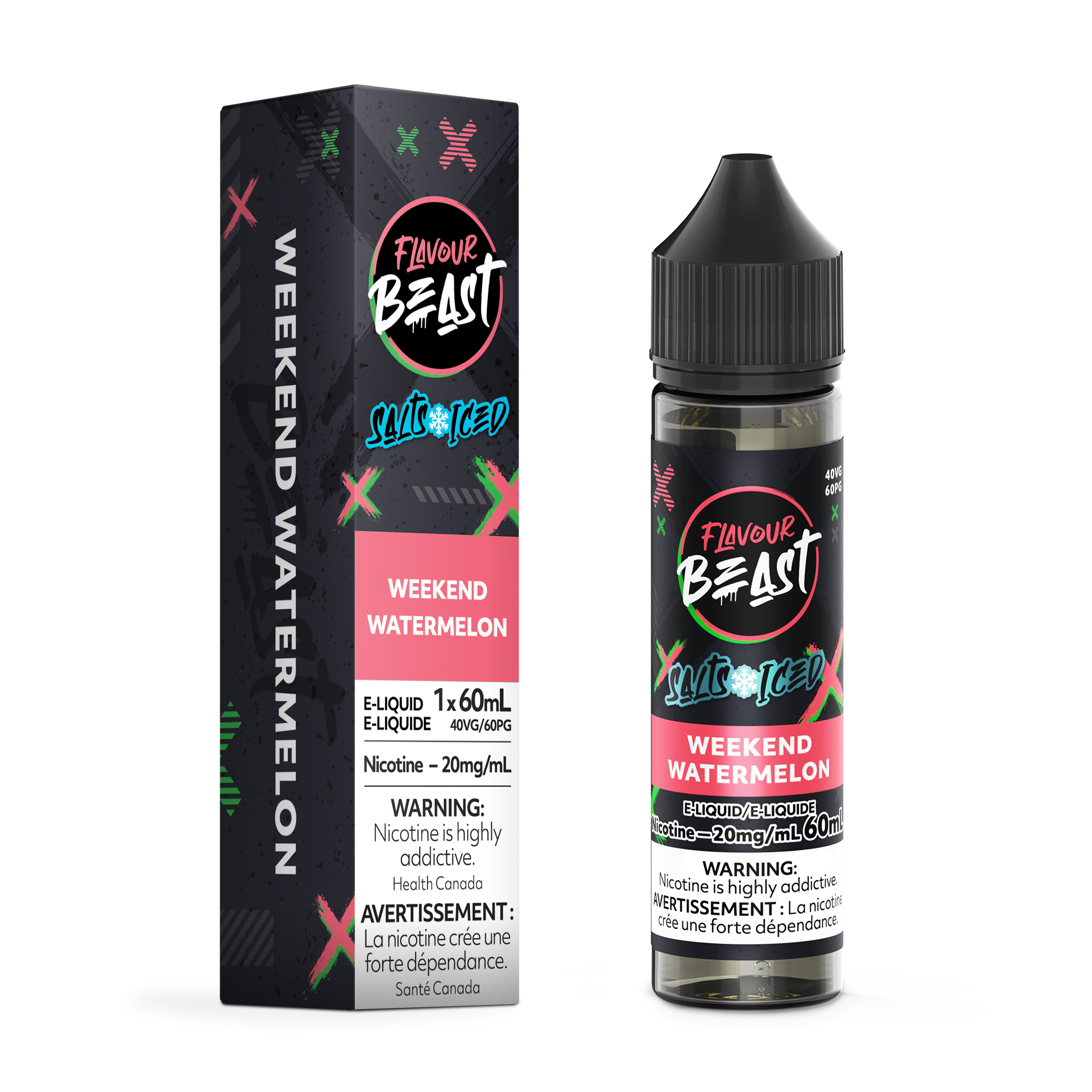 Flavour Beast E-Liquid, 60mL Salt, 20mg/mL